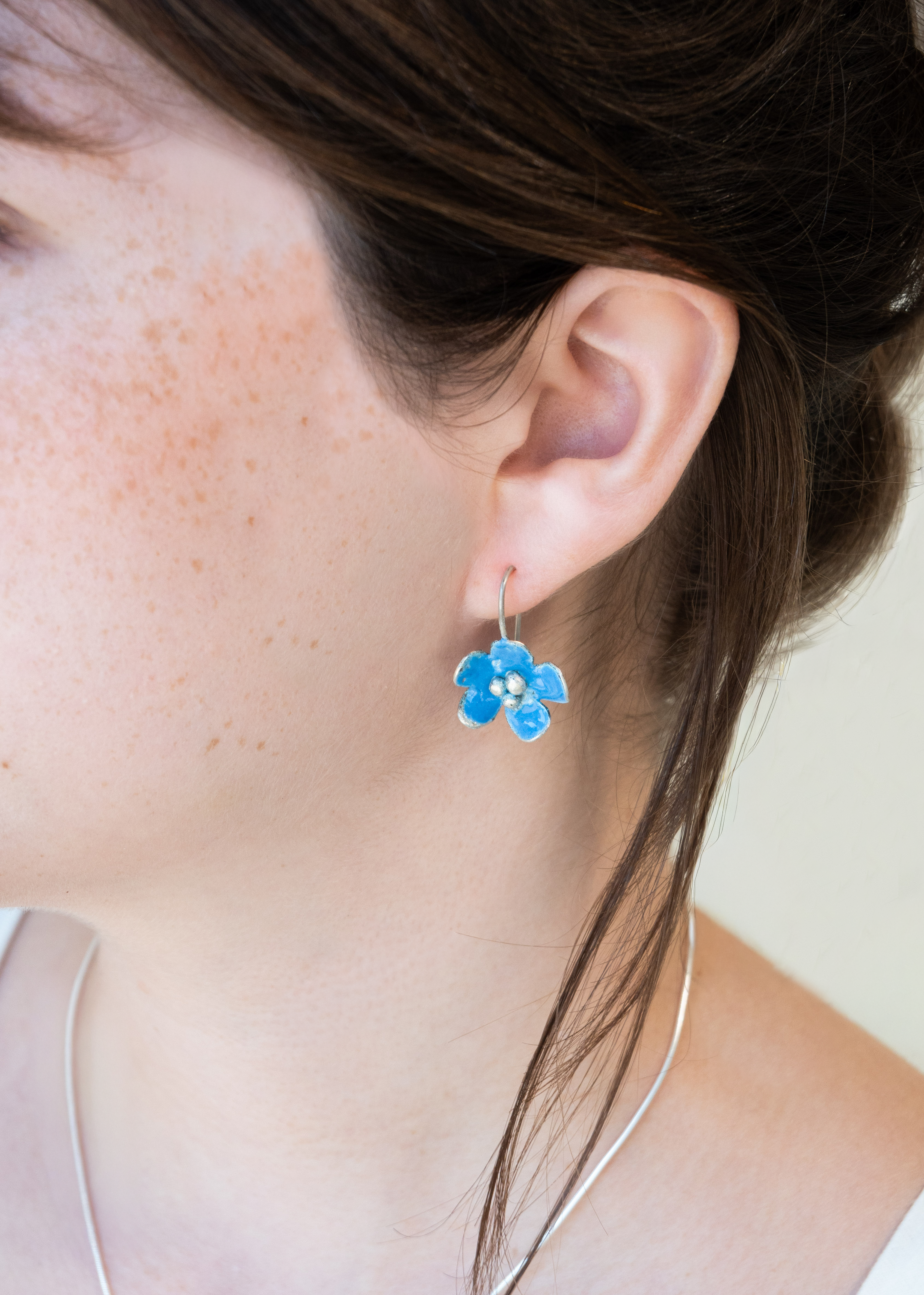 Galili Ellis, Enamel Forget-me-not Earrings