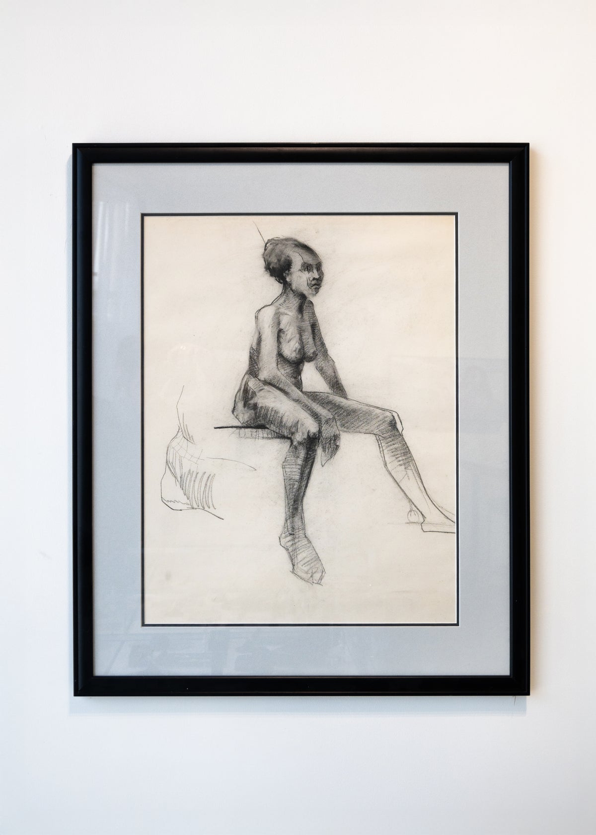 ACQUIRED | James Boyd, Female ASL Sketch Charcoal-2