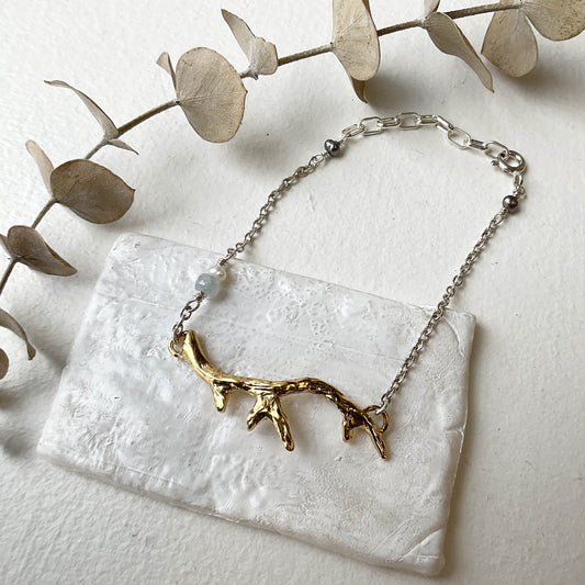 Kathryn Rebecca, Gold or Silver Antler Bracelet