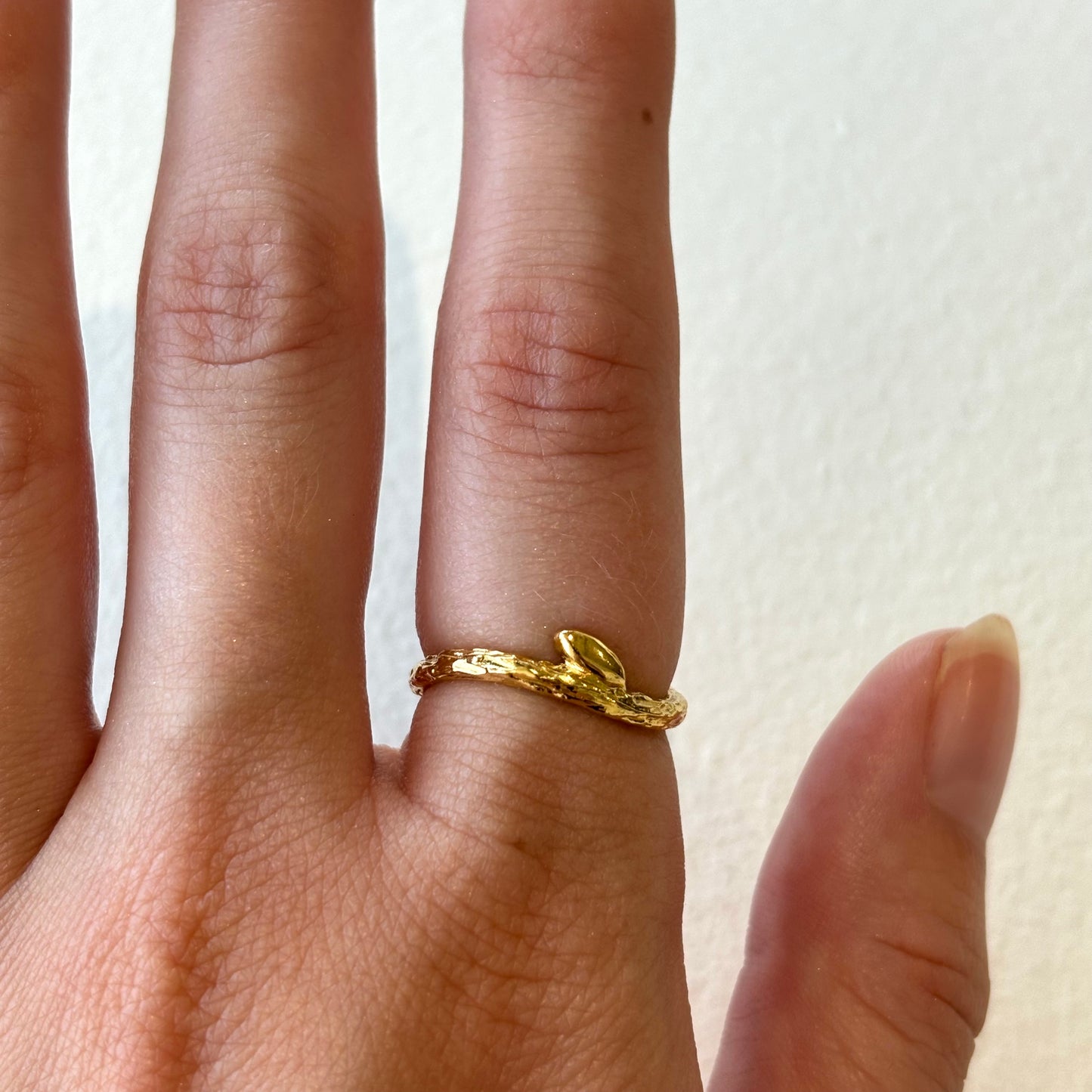 Kathryn Rebecca, Stacking Leaf Rings, Gold