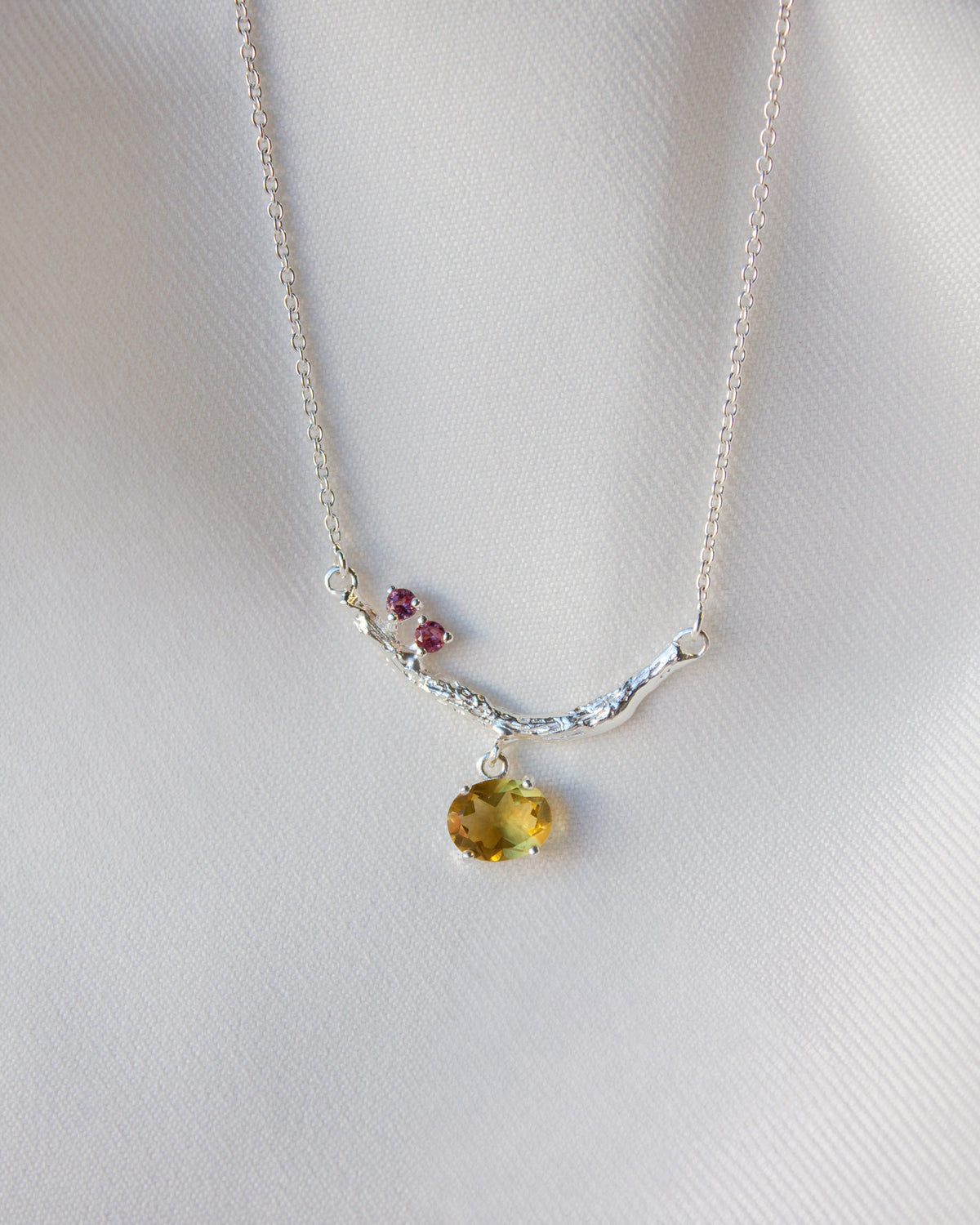 Out Designs, Hanging Citrine Necklace