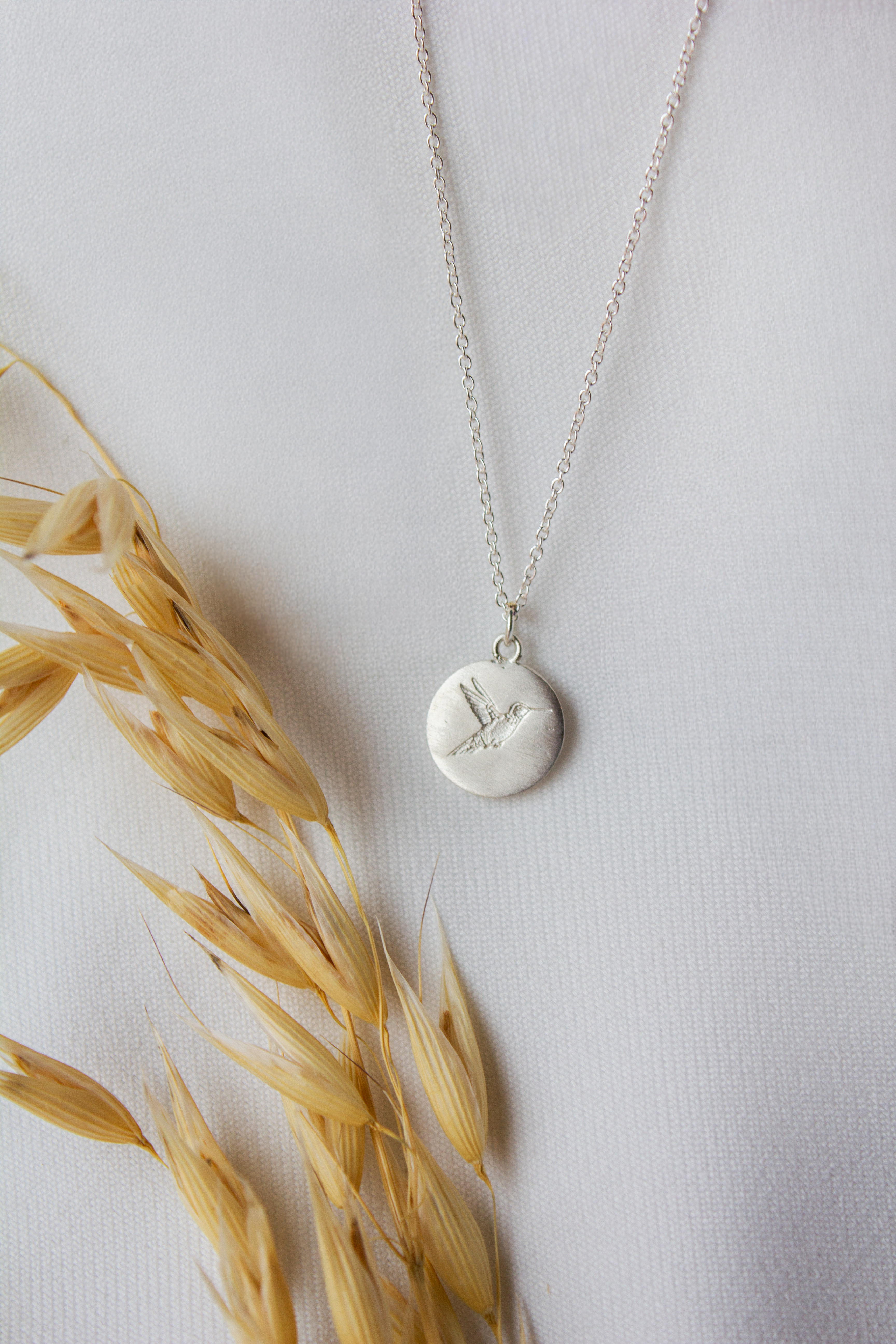 Andrea Mueller, Silver Hummingbird Necklace-2