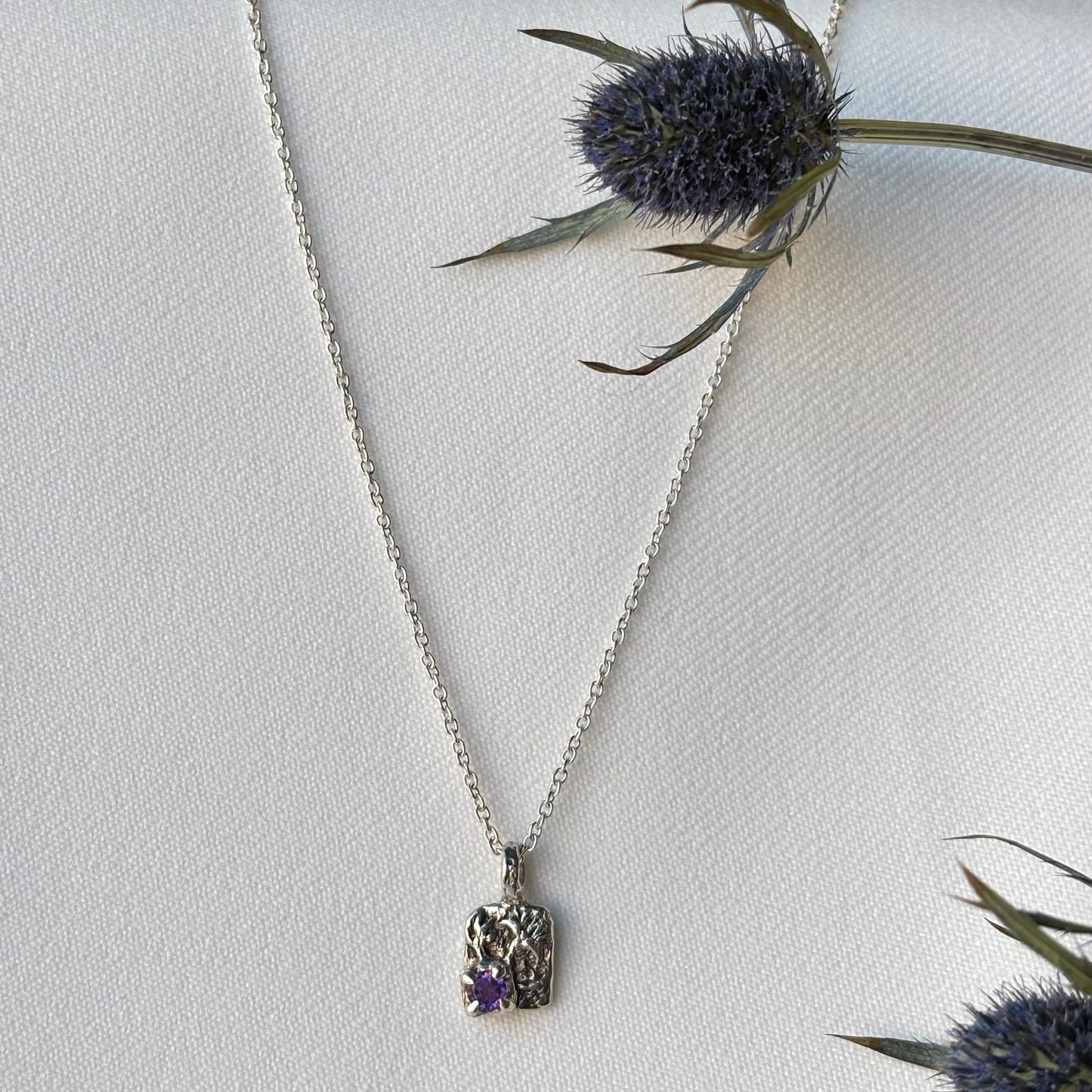 RYHN, Amethyst Thistle Necklace