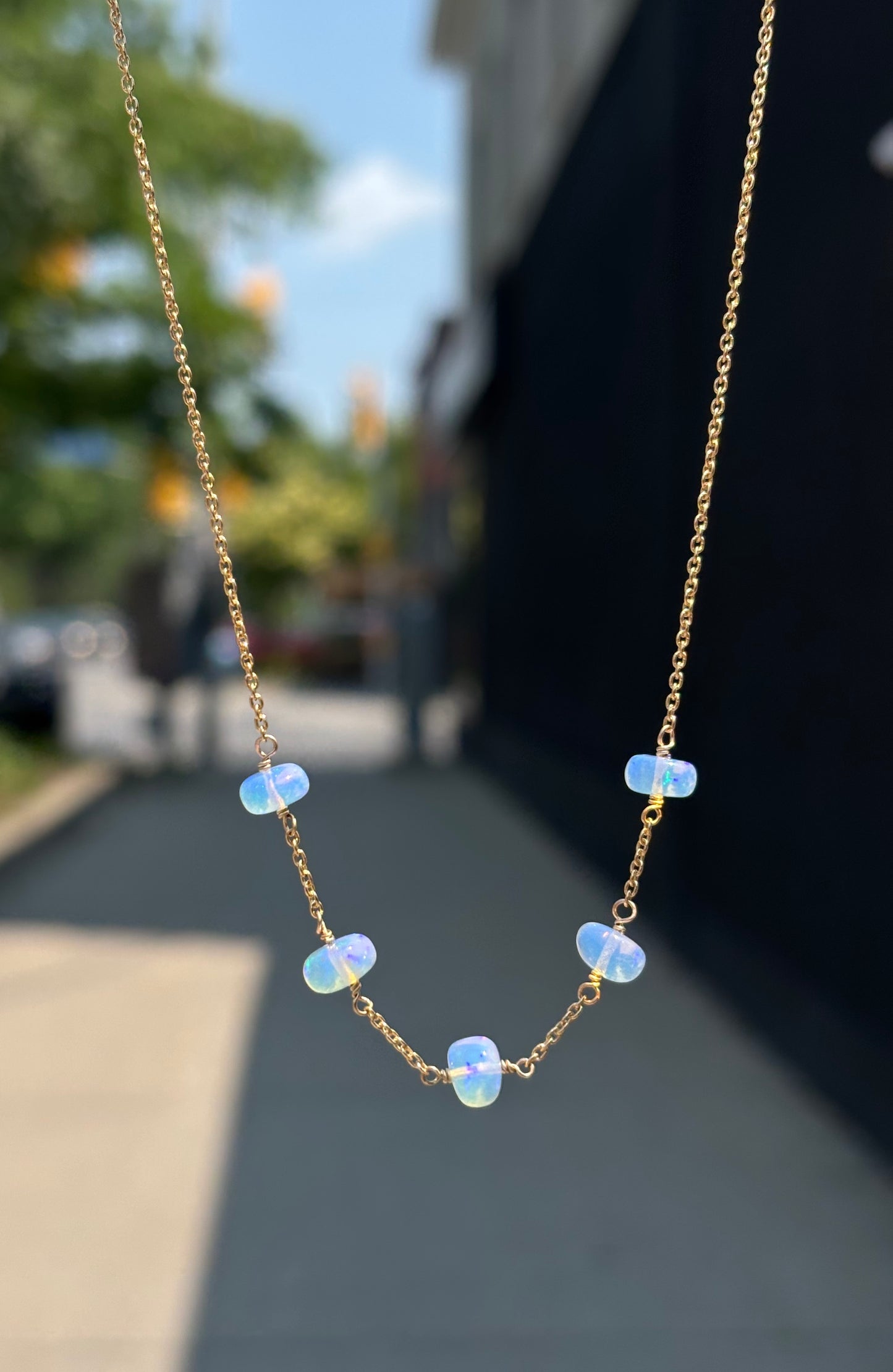 Kathryn Rebecca, Found Jewel Opal Necklace