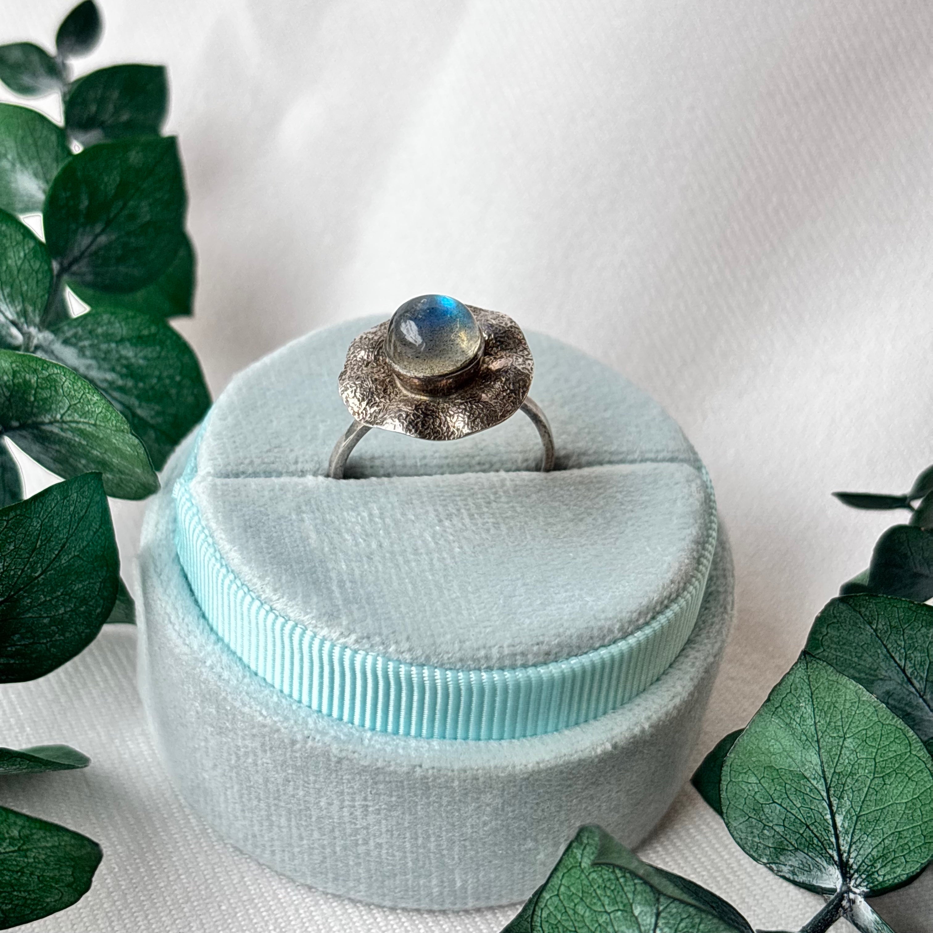Out Designs, Labradorite Flower Ring