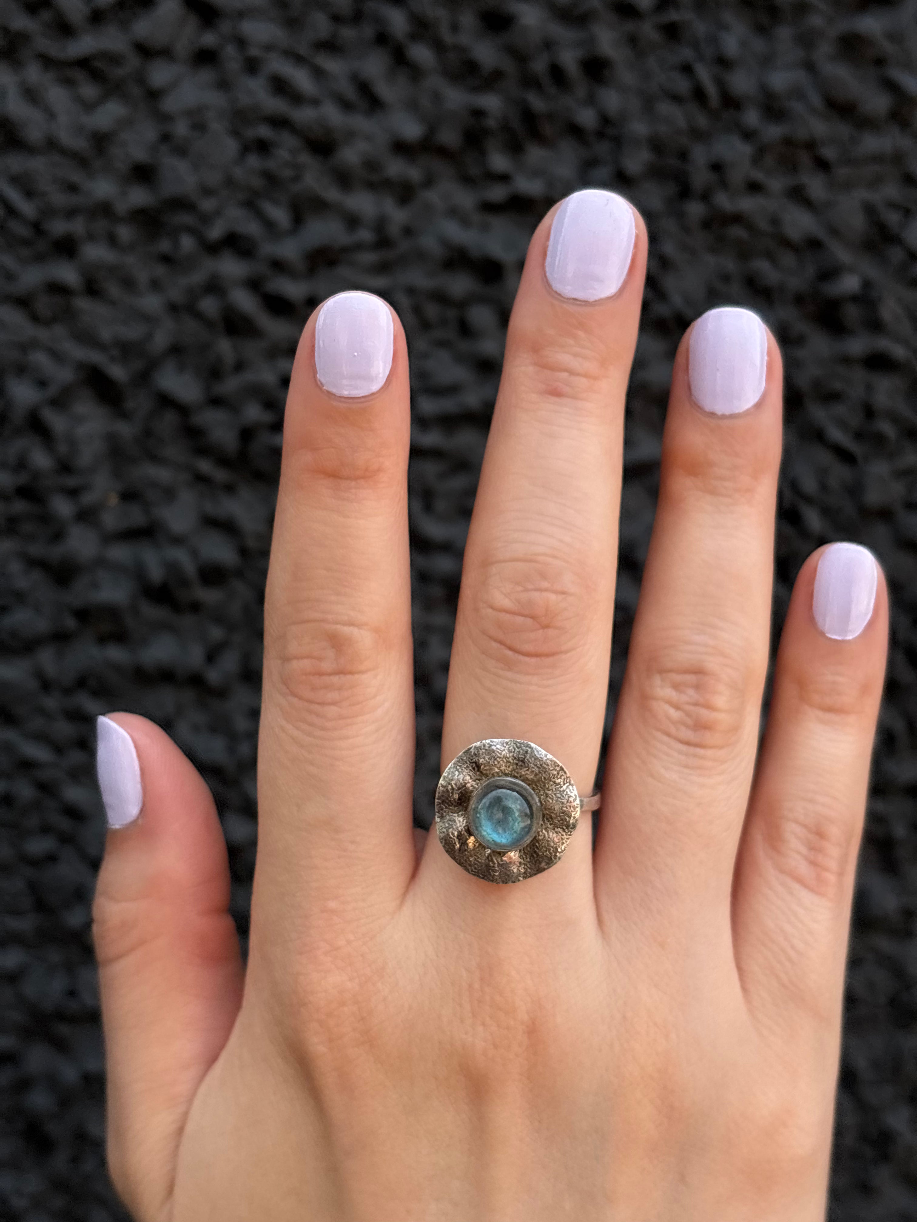 Out Designs, Labradorite Flower Ring