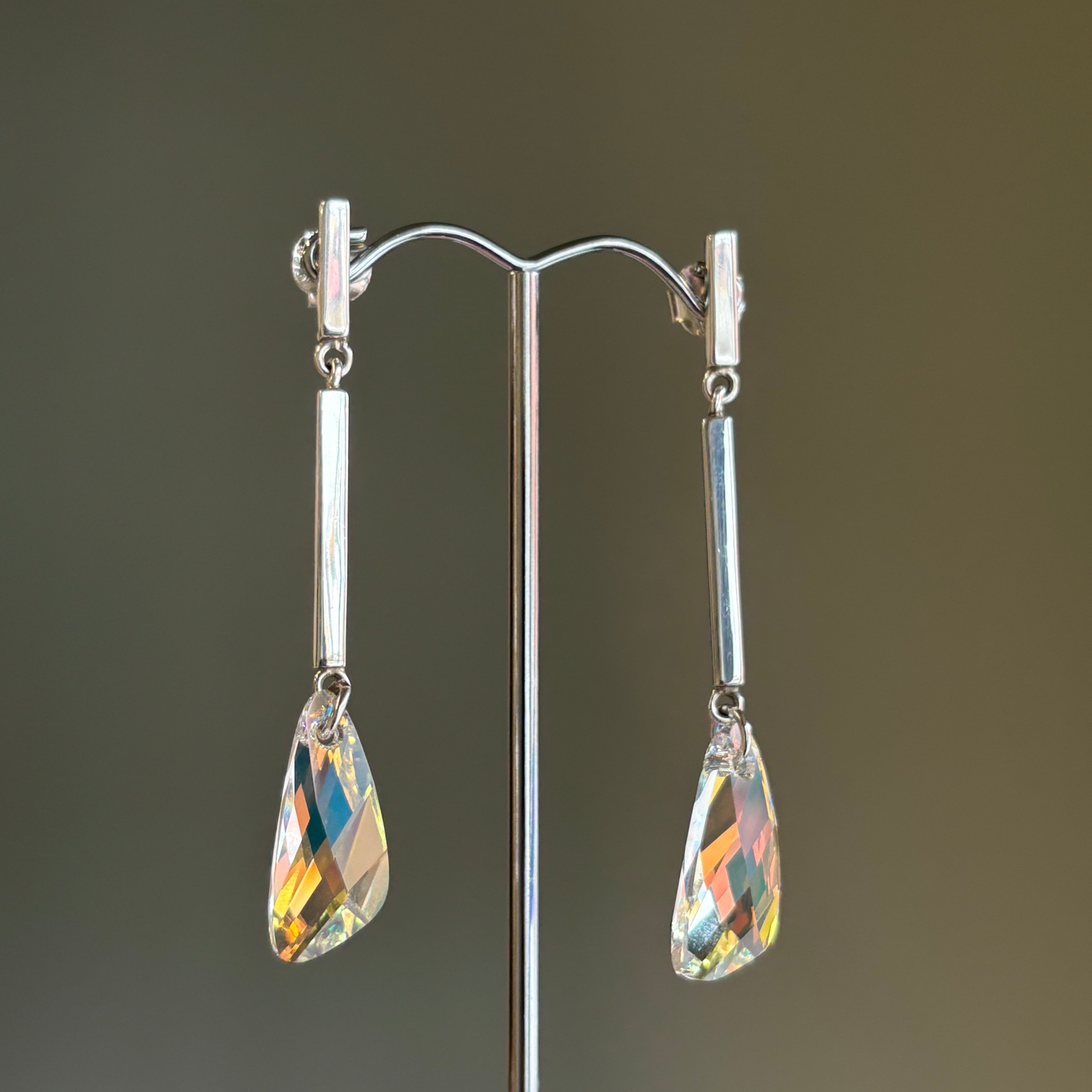Alexandra Temple, Swarovski Crystal Wing Earrings-3