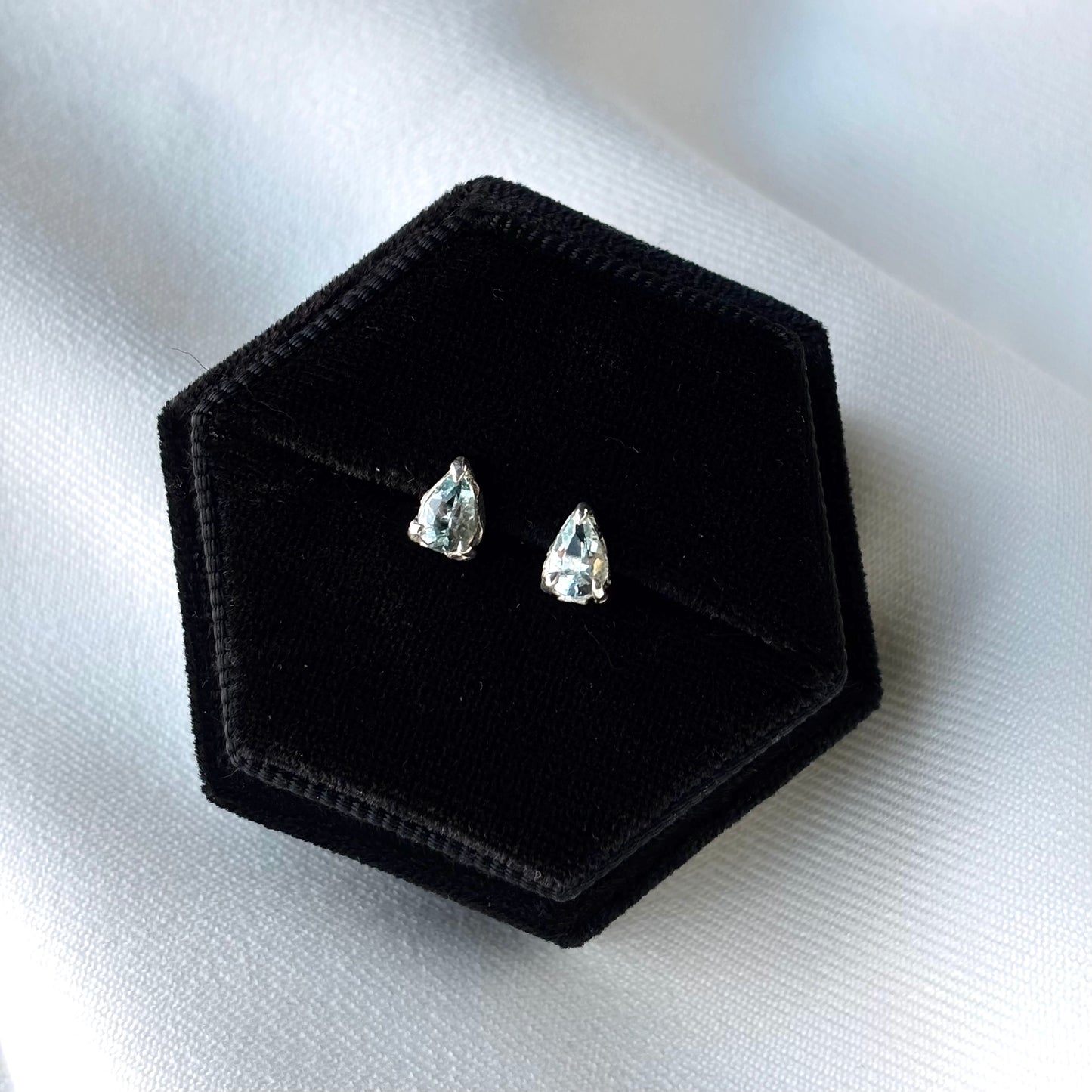 RYHN, Aquamarine Tear Studs