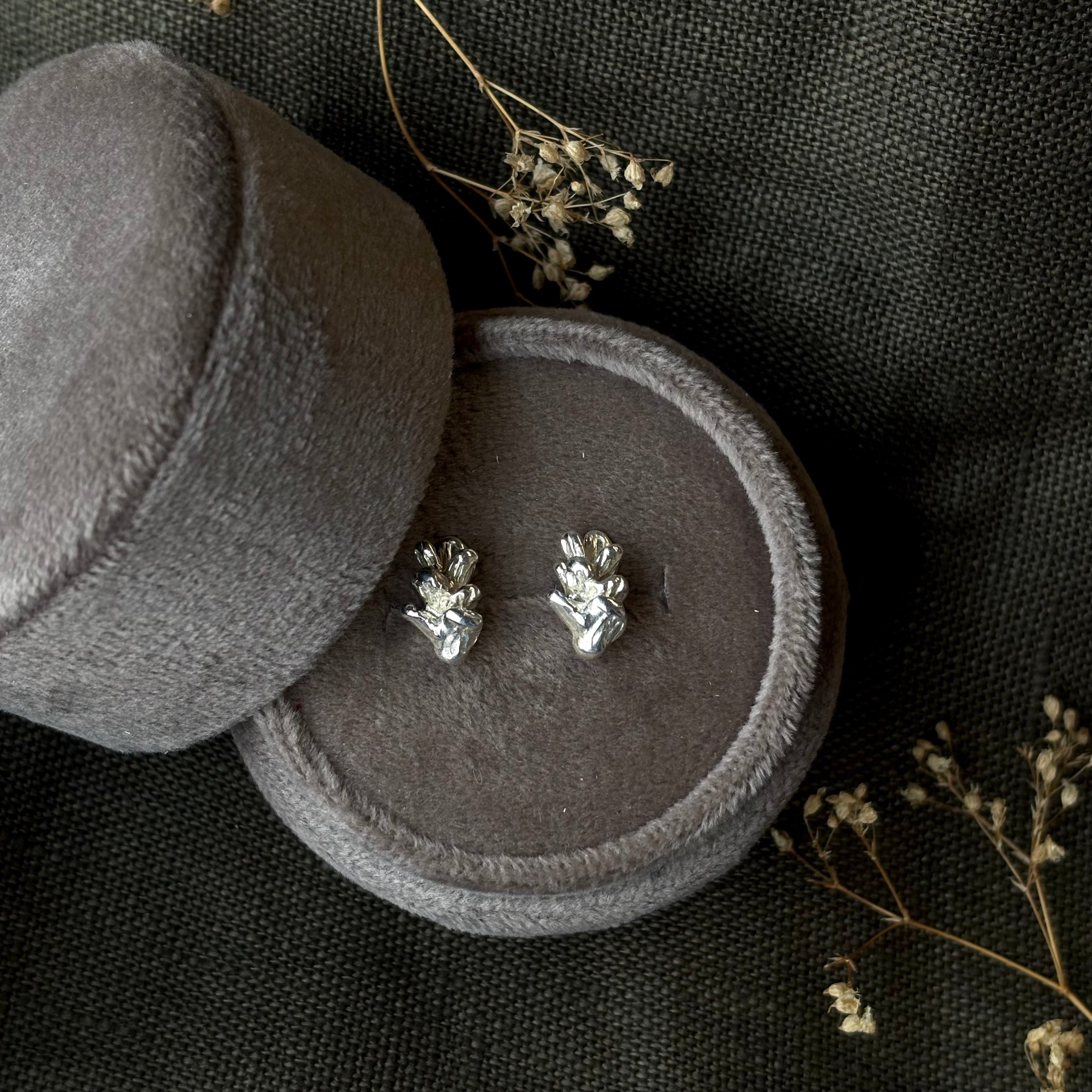 Kathryn Rebecca, Silver Pinecone Studs