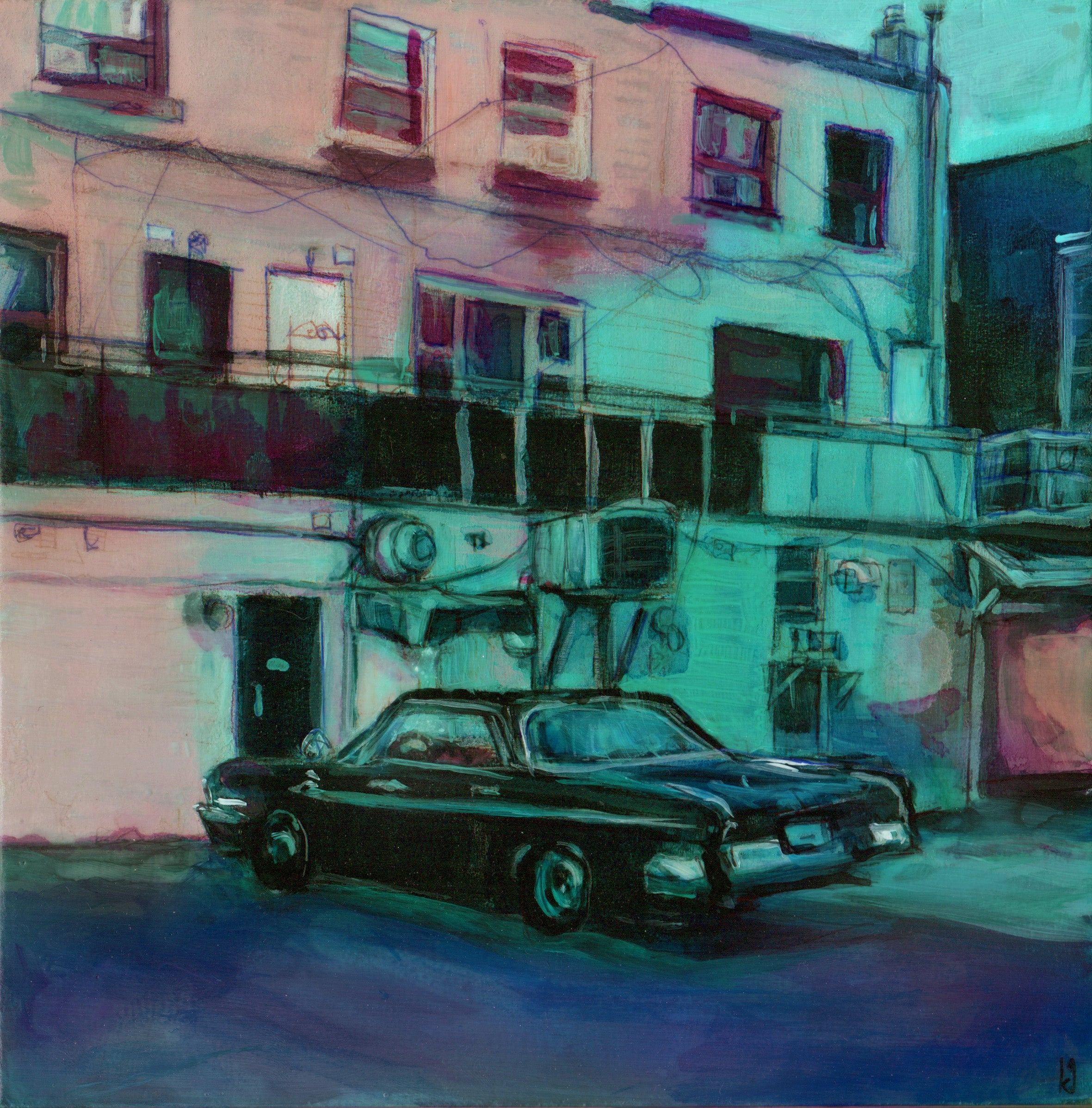 Kelly Grace, Study for "Alley Cat"