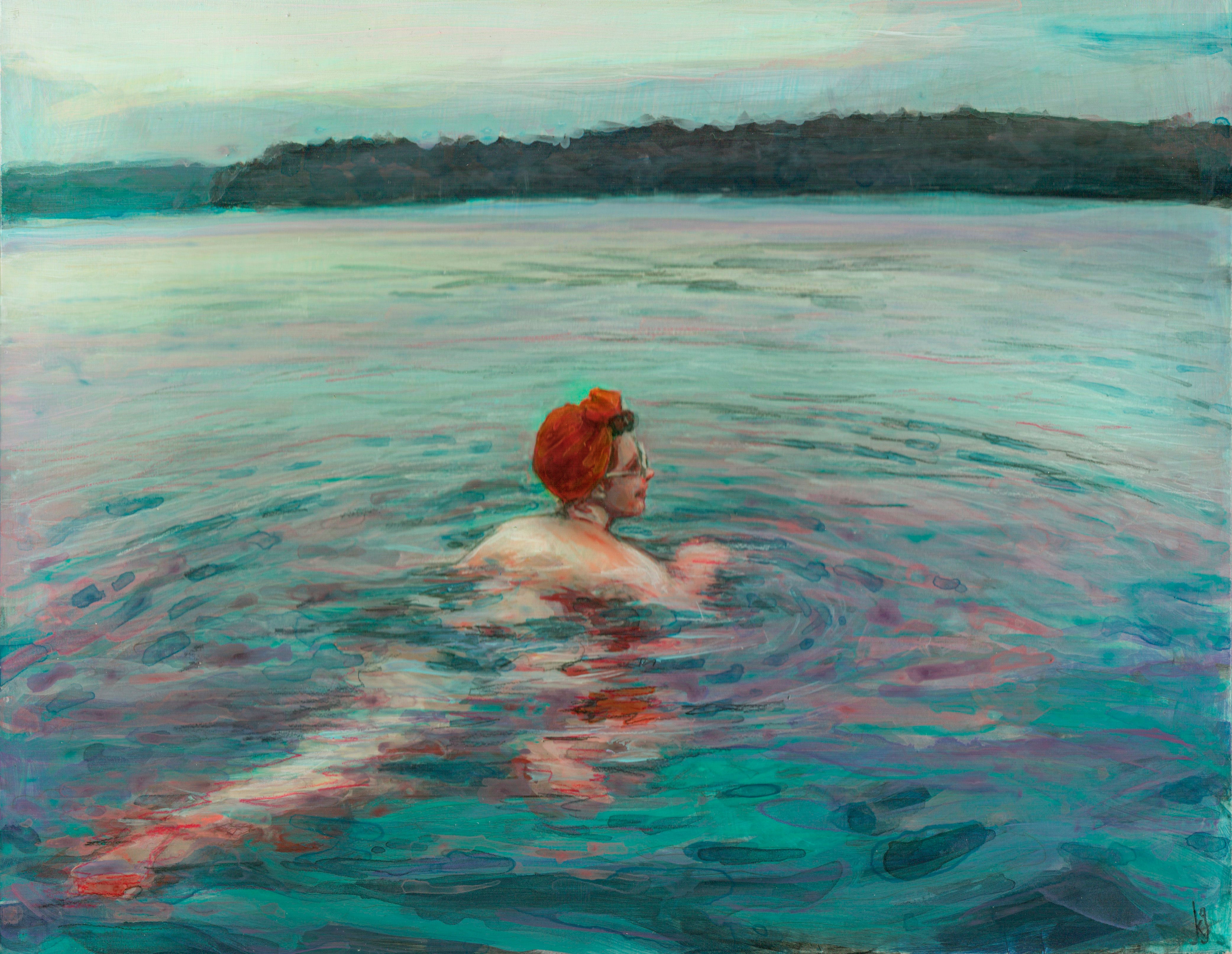 ACQUIRED | Kelly Grace, Study for "The Country Lake"