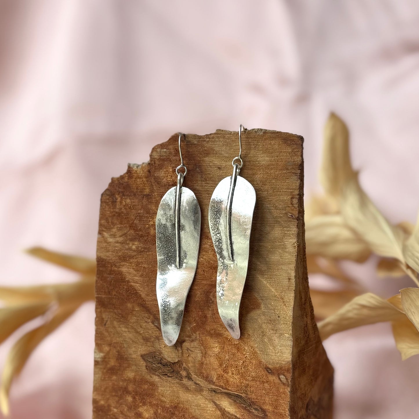 Galili Ellis, Large Silver Sage Earrings
