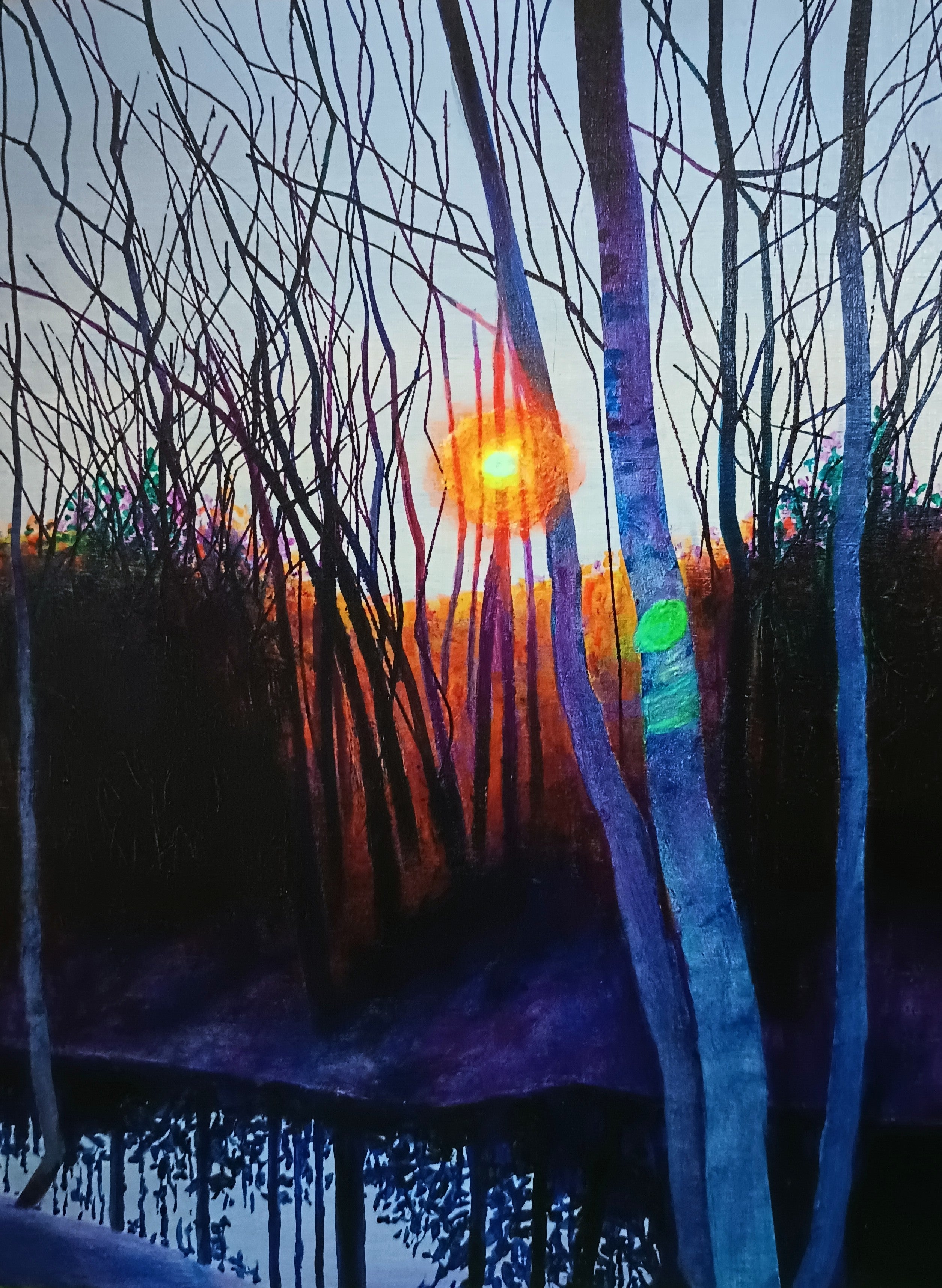 Lee Stewart, Glowing Mourning Sun