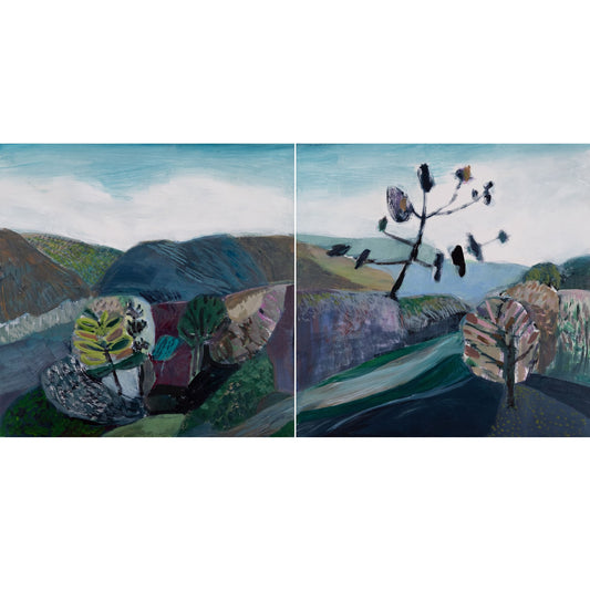 Lori Richards, Creek Bed (Diptych)