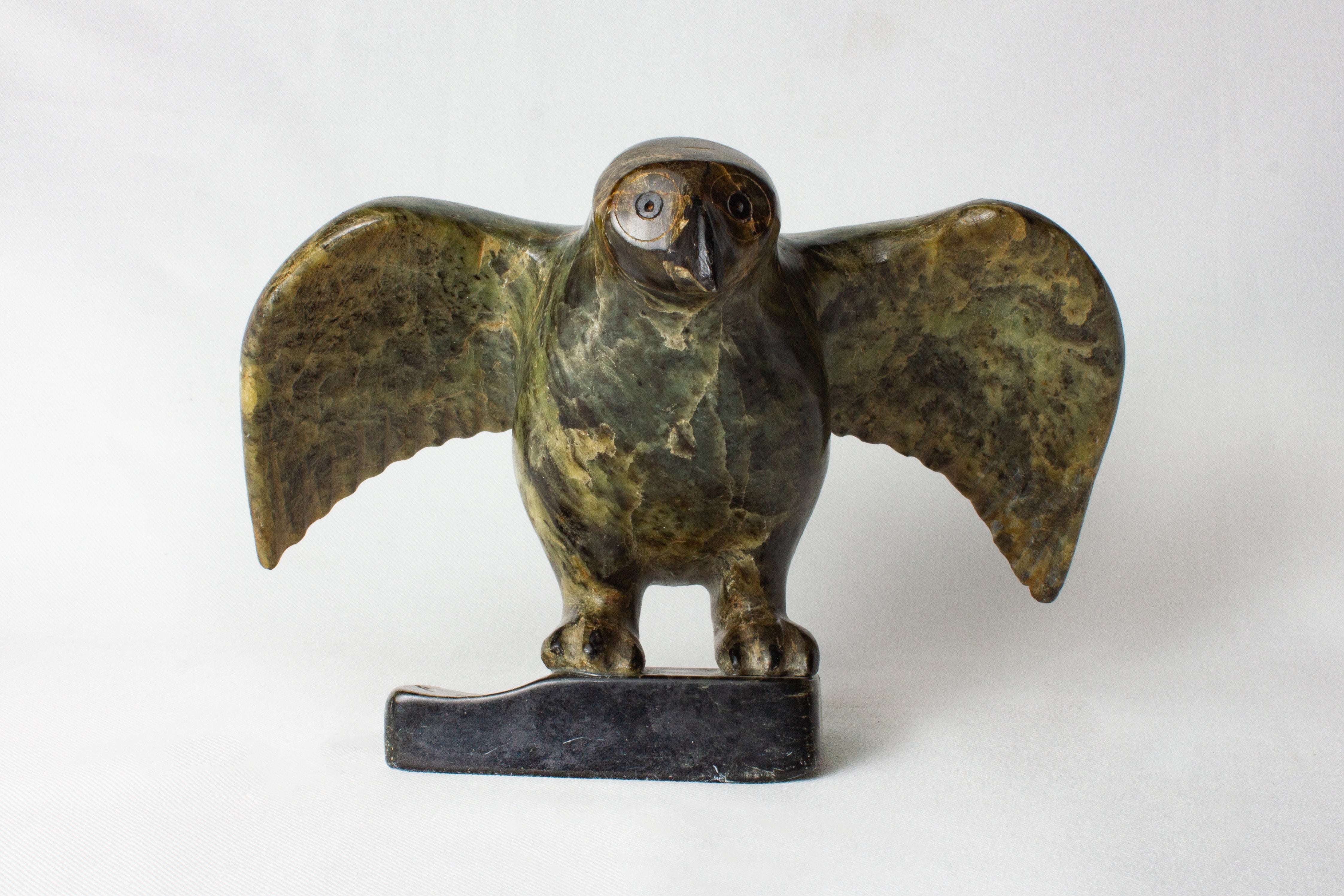 Owl Perched on a Stoop, Simeonie Kowjakoolook (Inuit, Kimmirut)-1