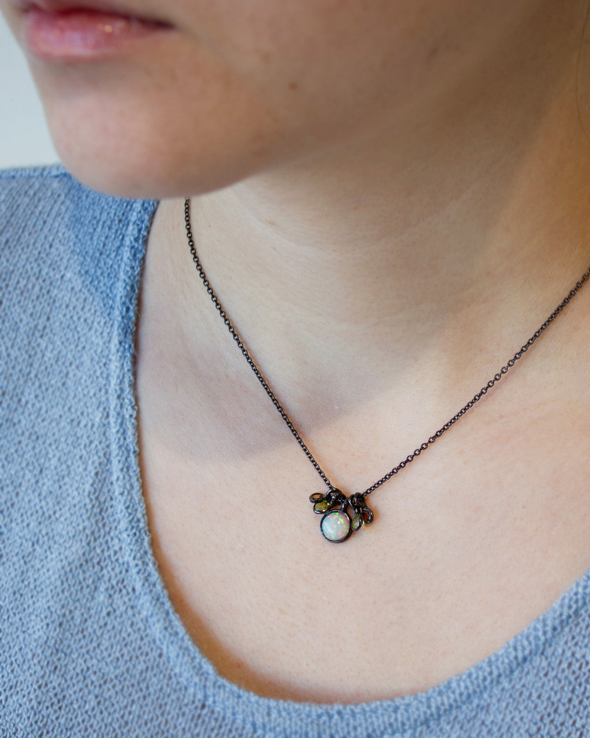 Out Designs, Opal Charm Necklace-2