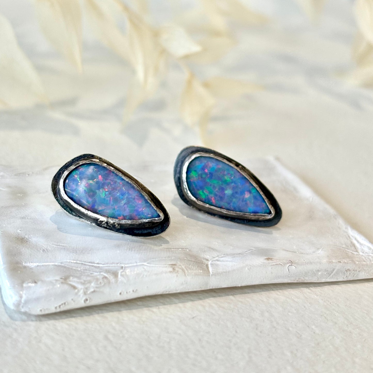 Lori Francescutti, Opal Stud Earrings II