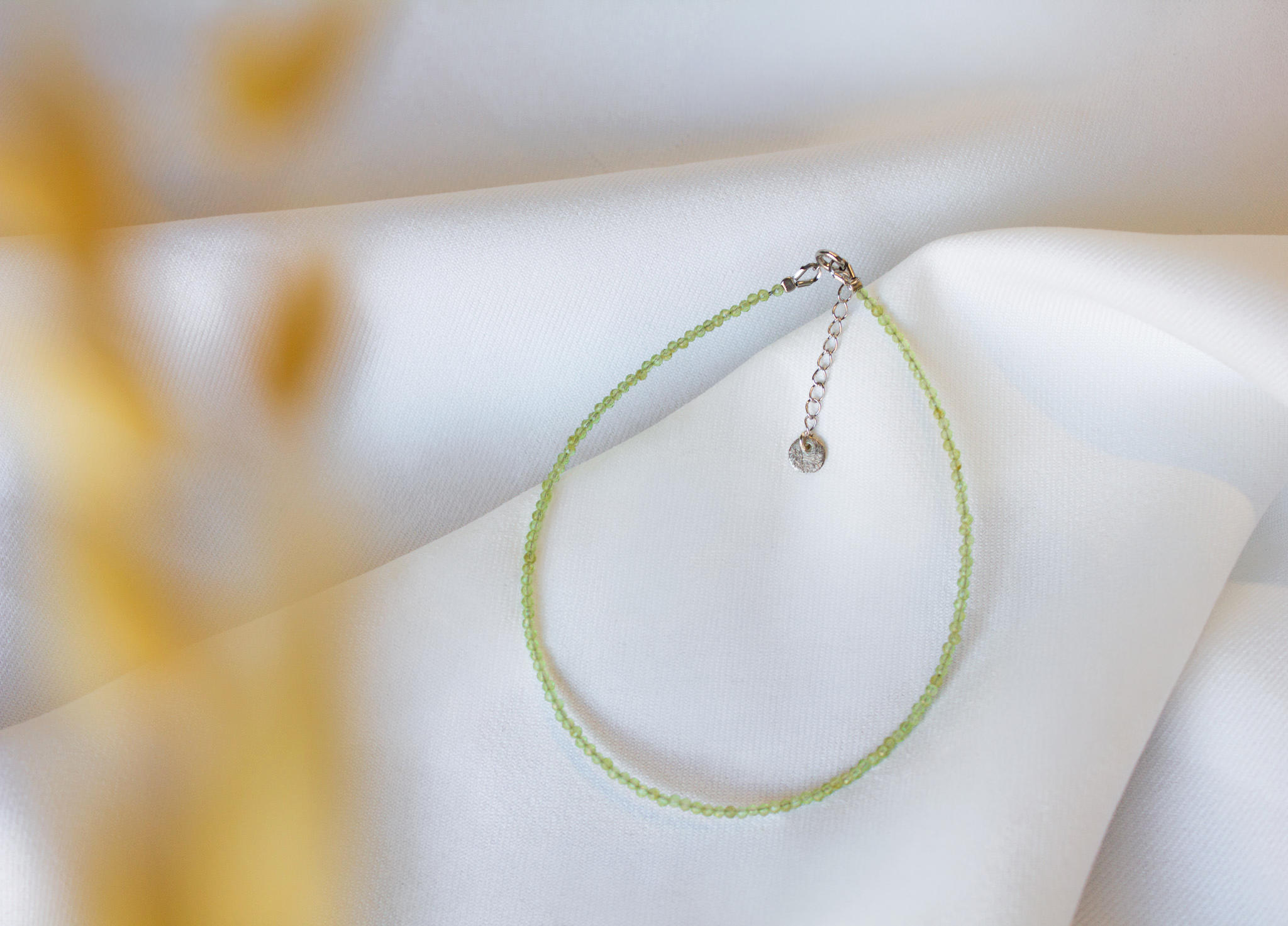 Hailey Jane, Peridot Strand Anklet-1