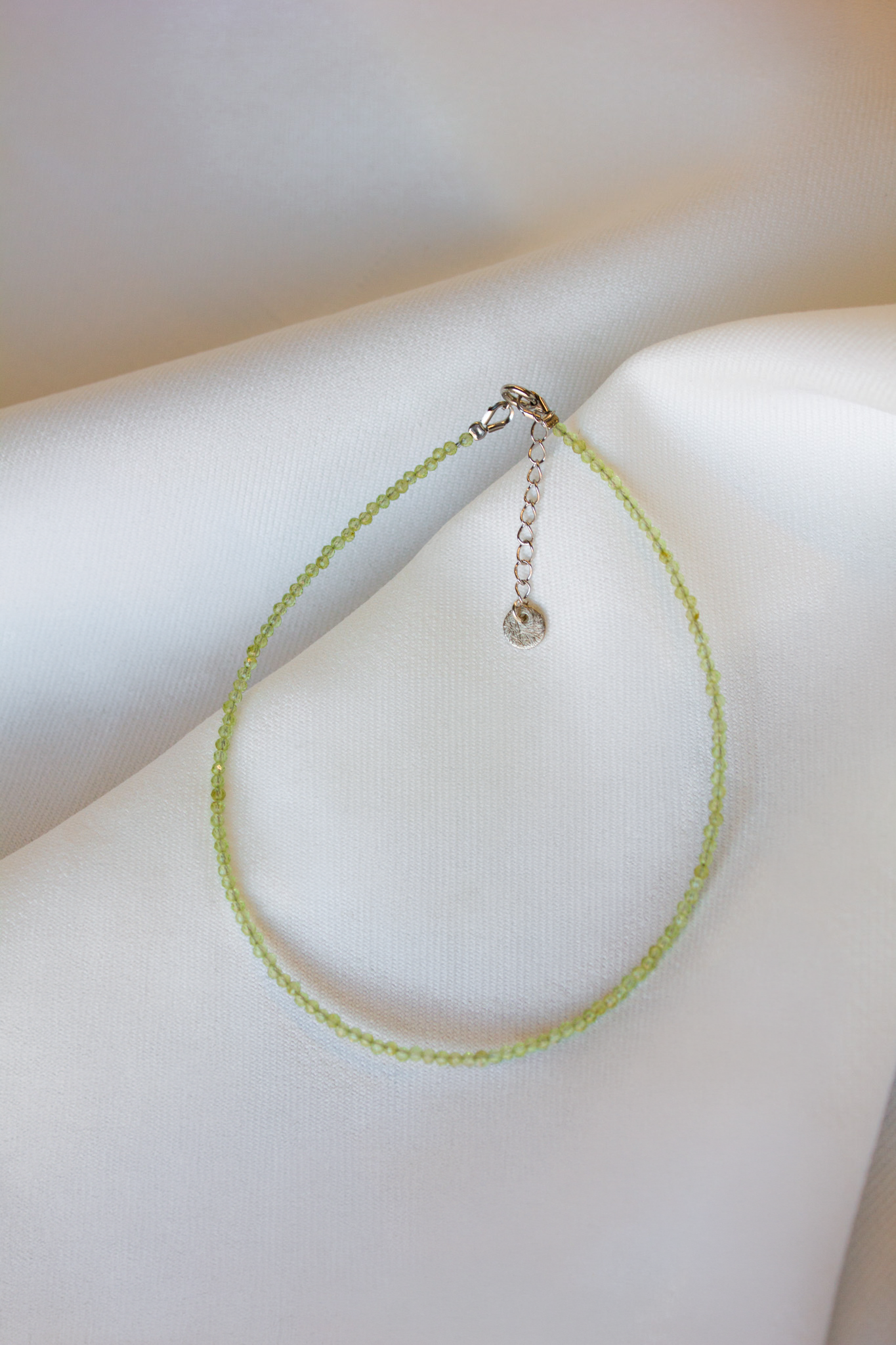Hailey Jane, Peridot Strand Anklet-2