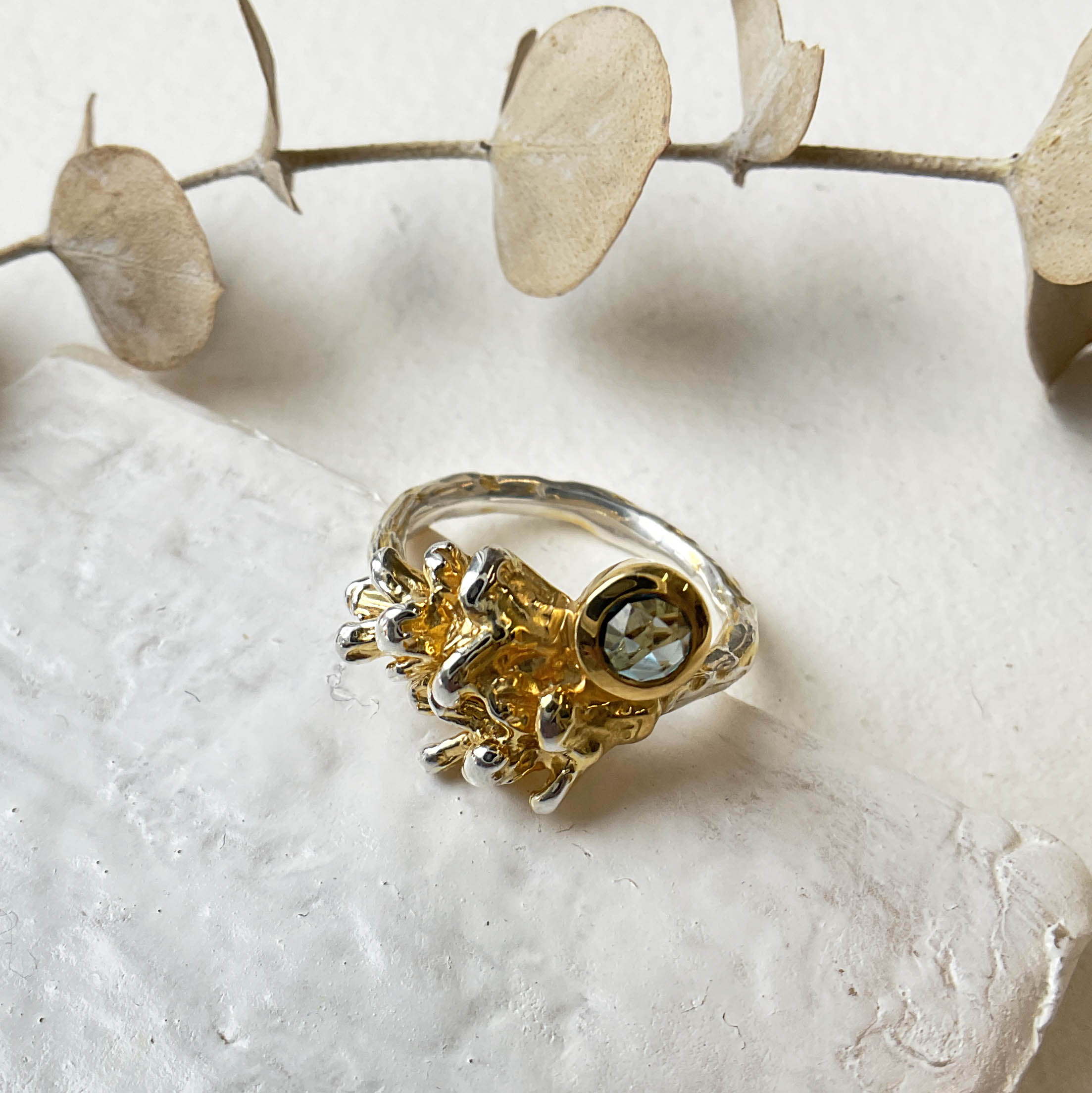Kathryn Rebecca, Gold Pinecone Ring-3