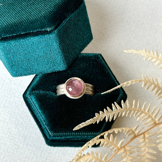 Andrea Mueller, Rose Cut Pink Sapphire Ring