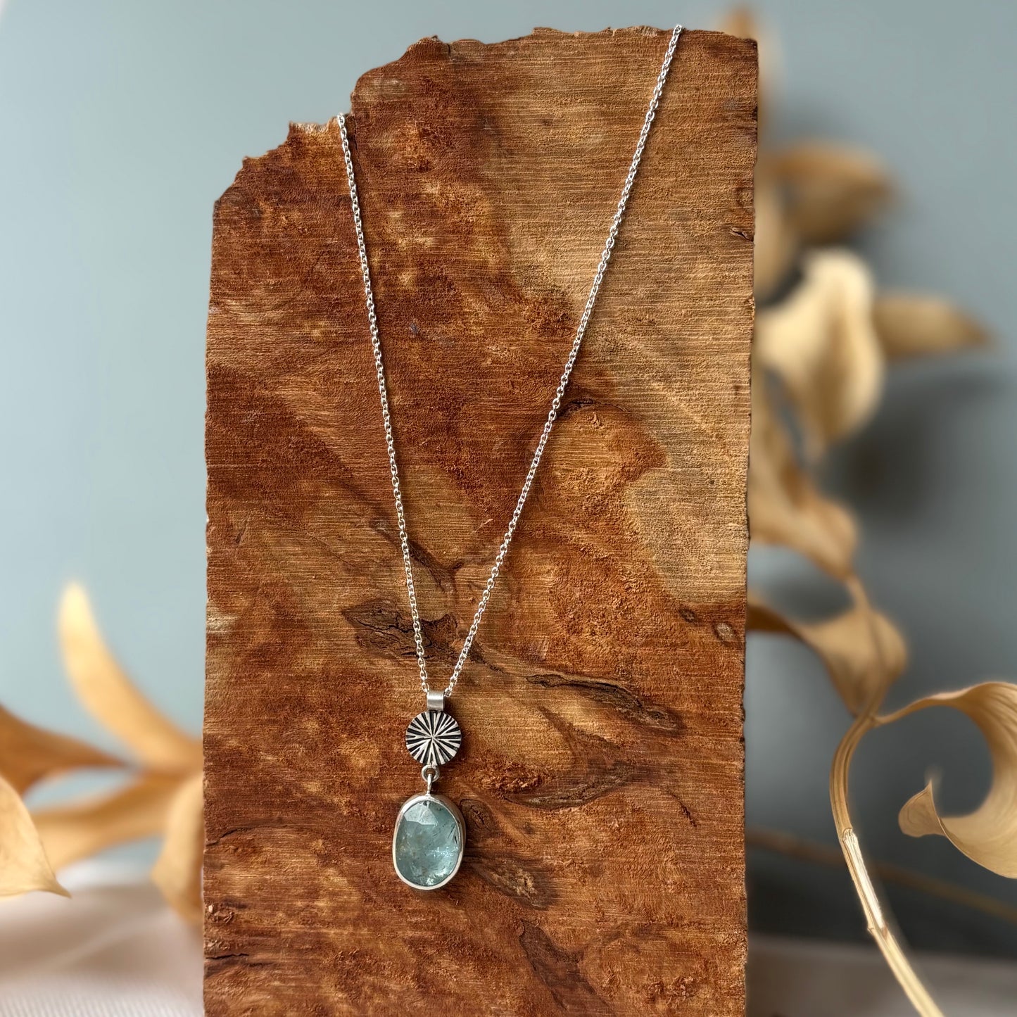 Andrea Mueller, Ray of Light Necklace with Aquamarine