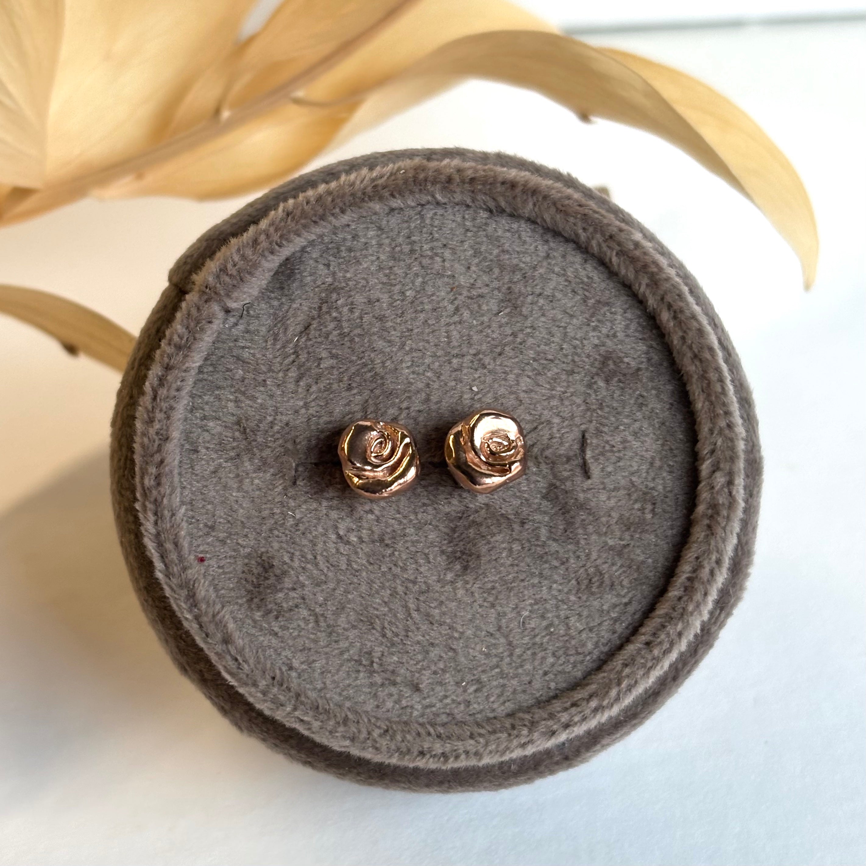 Kathryn Rebecca, Rose Gold Studs-3