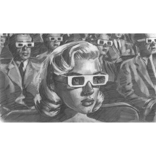 Kelly Grace, "Film Festival" Graphite Study