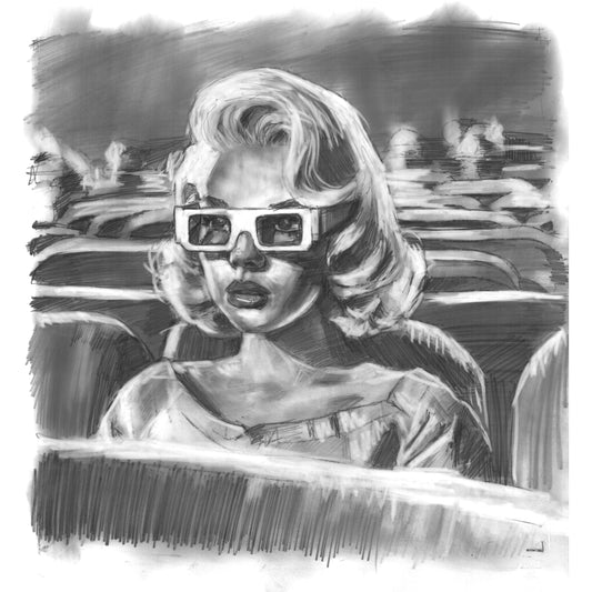 Kelly Grace, "Matinee" Graphite Study