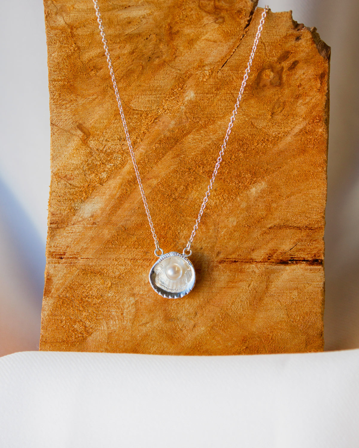 Kathryn Rebecca, Shell with Pearl Necklace-3
