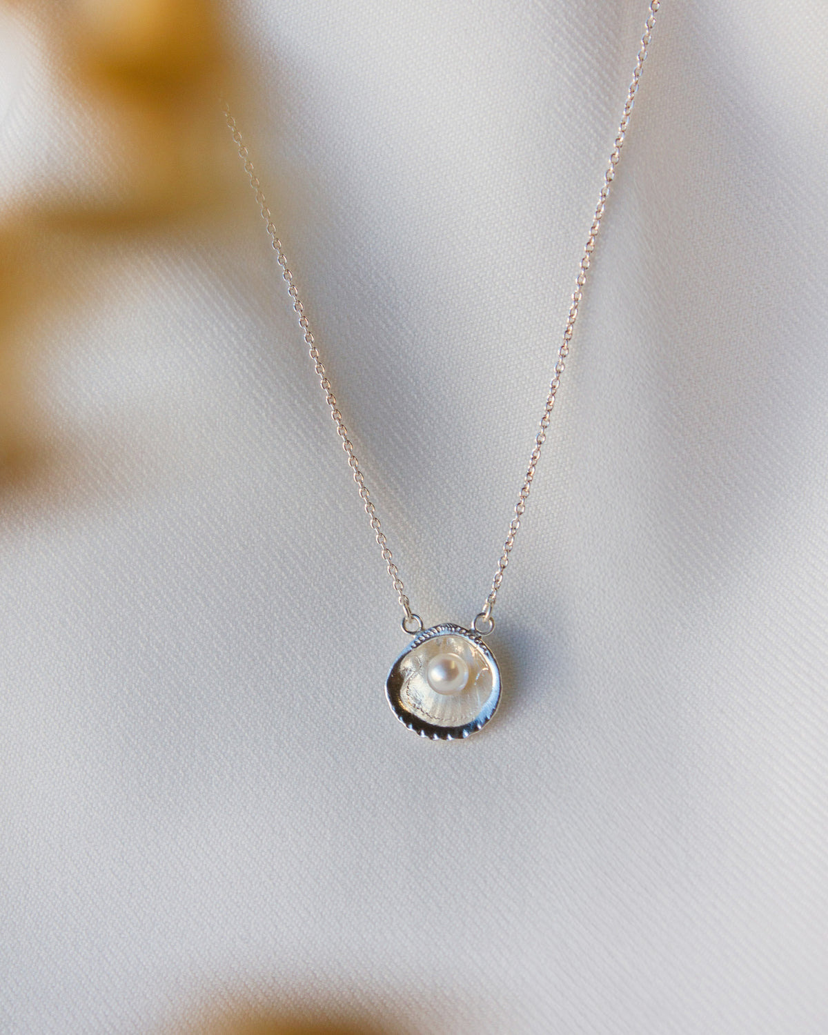 Kathryn Rebecca, Shell with Pearl Necklace-1