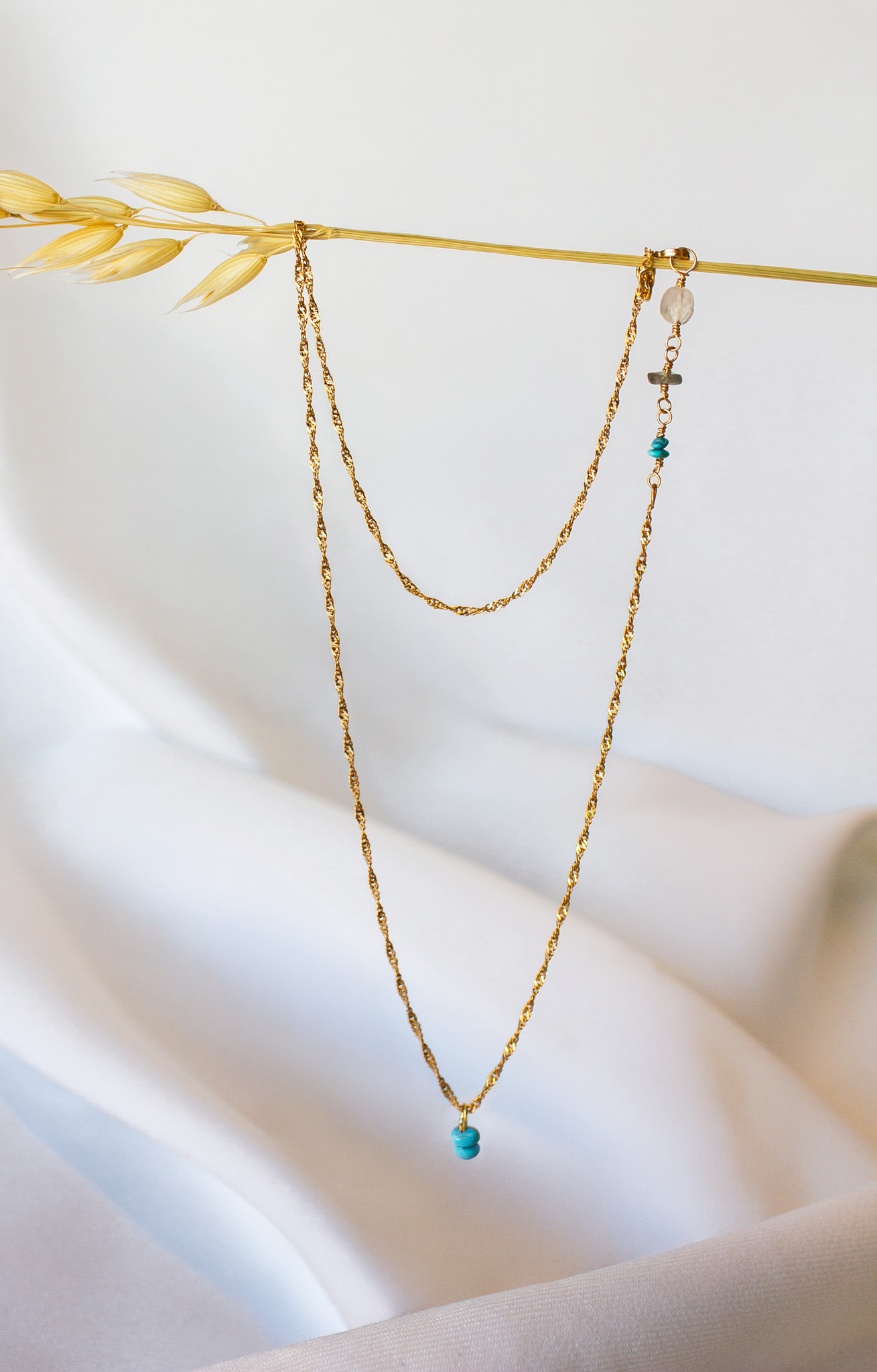 Hailey Jane, Singapore Turquoise Necklace-1