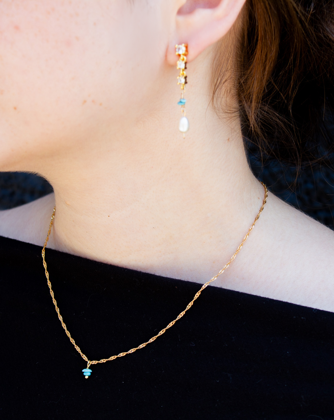 Hailey Jane, Singapore Turquoise Necklace-2