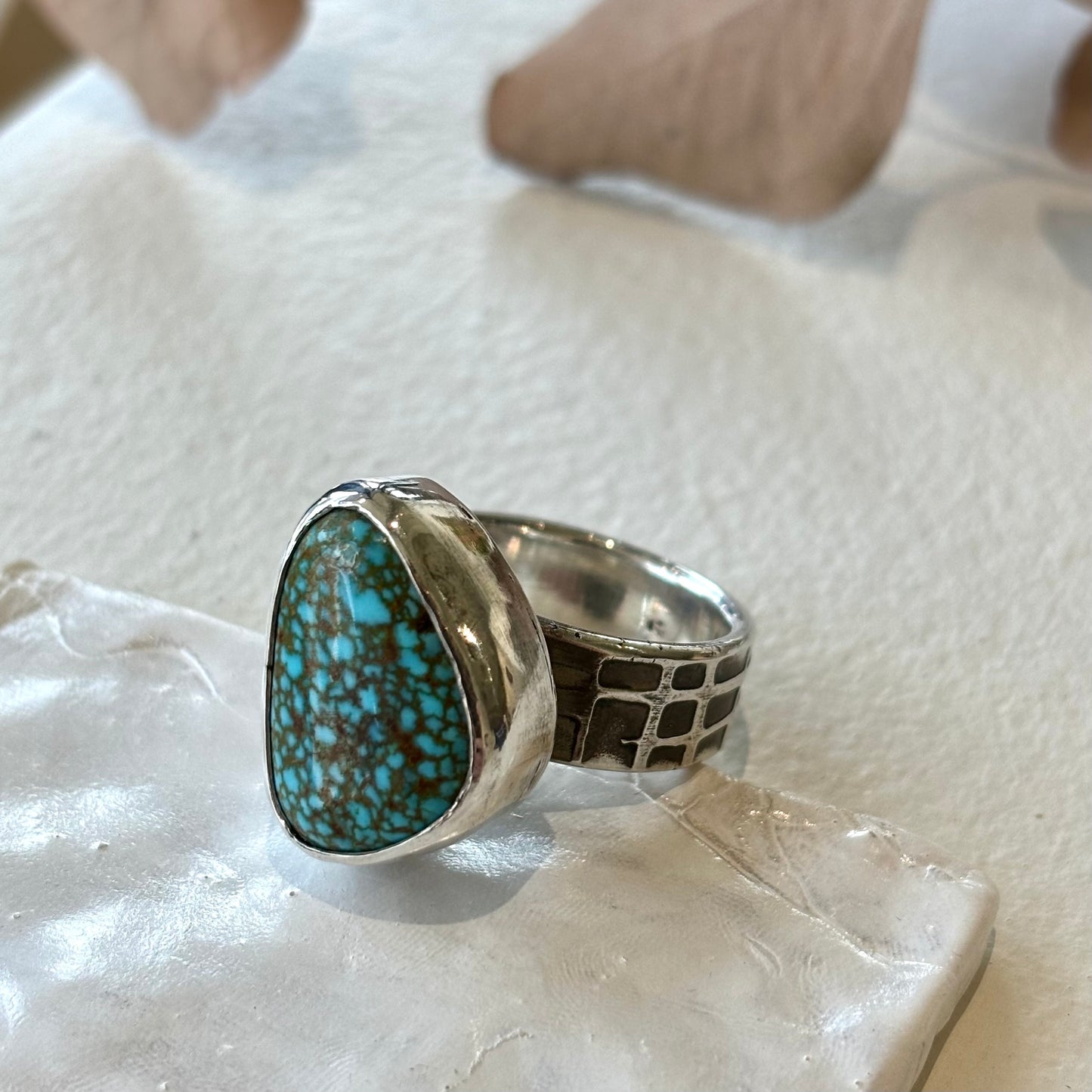 Galili Ellis, Spider Matrix Turquoise Ring