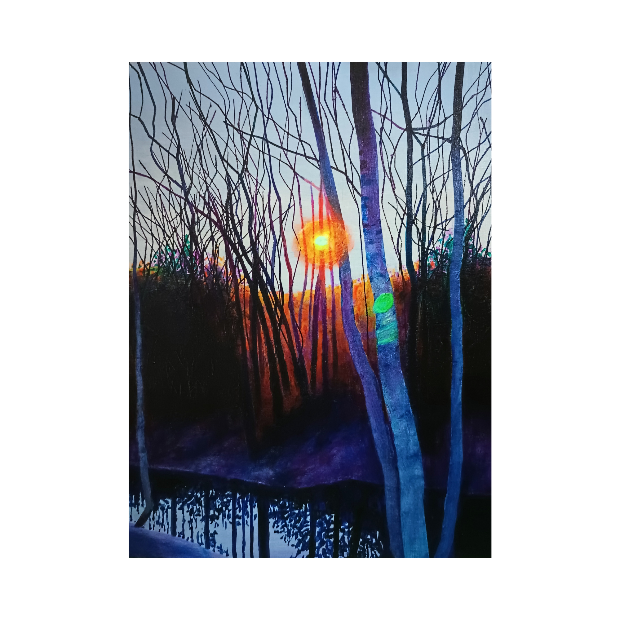 Lee Stewart, Glowing Mourning Sun