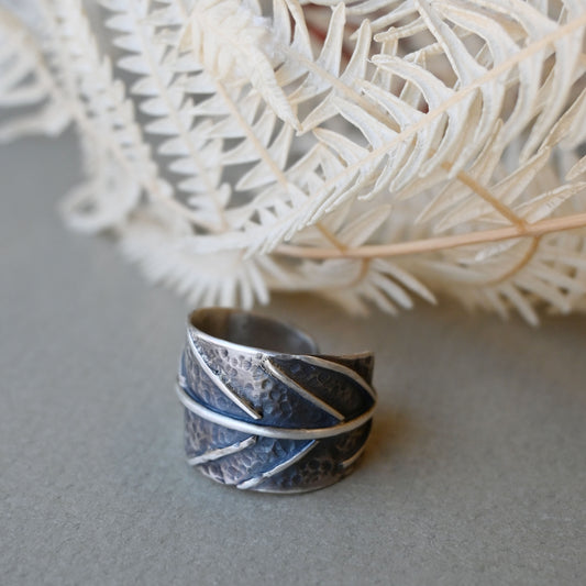 Galili Ellis, Silver Sage Leaf Ring