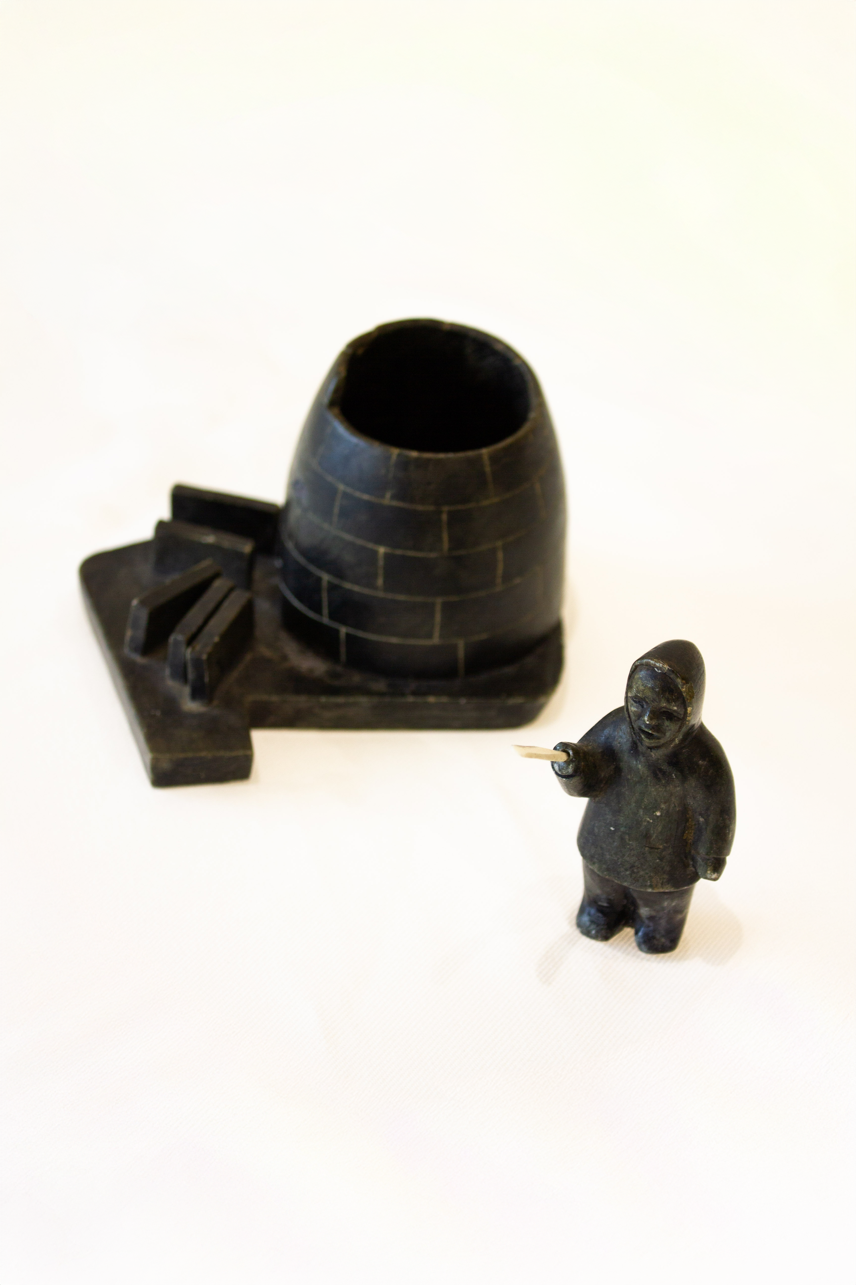 Inuit Building an Igloo, Once-known Inuit Artist (Kugluktuk)-7