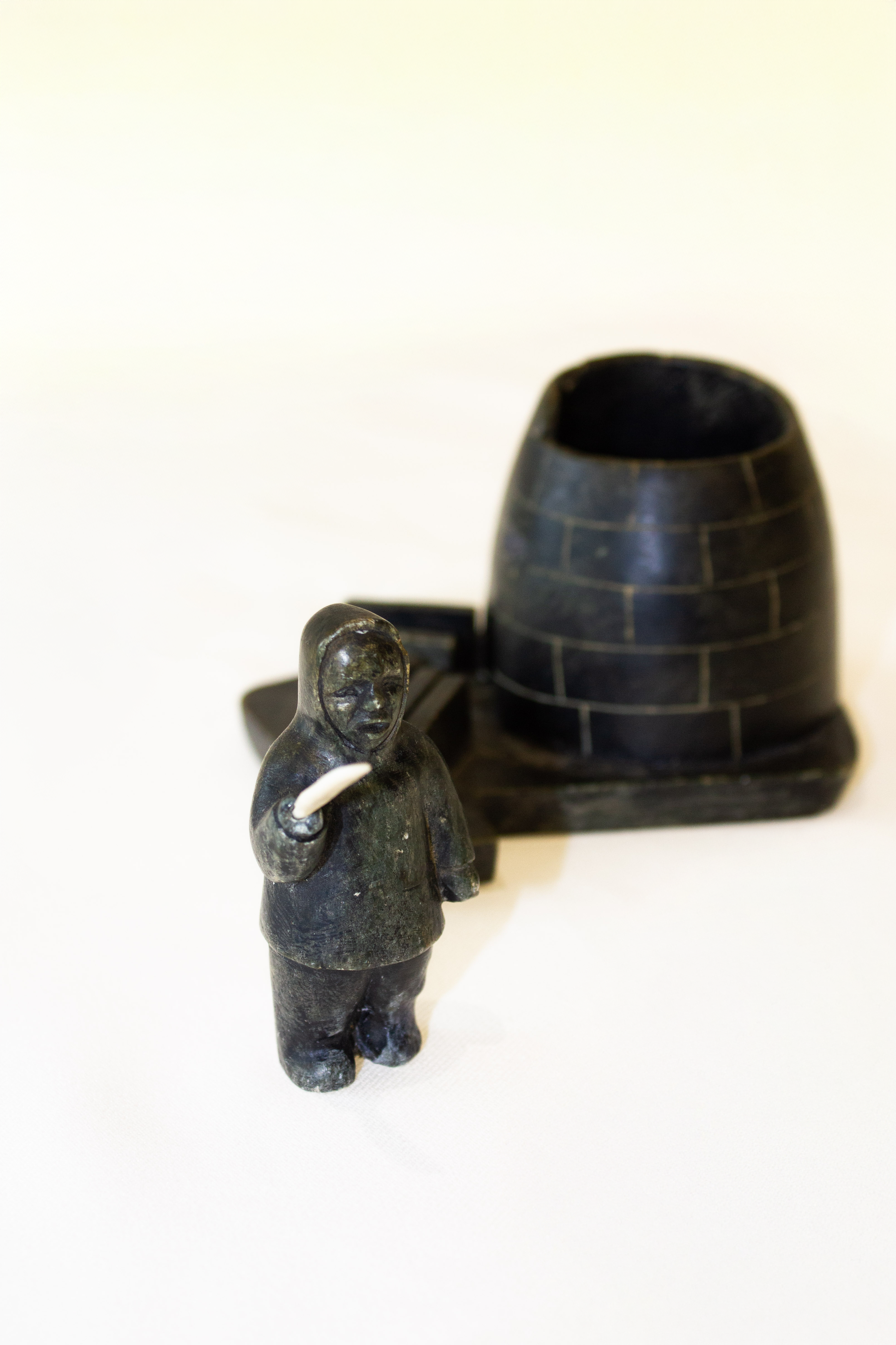 Inuit Building an Igloo, Once-known Inuit Artist (Kugluktuk)-4