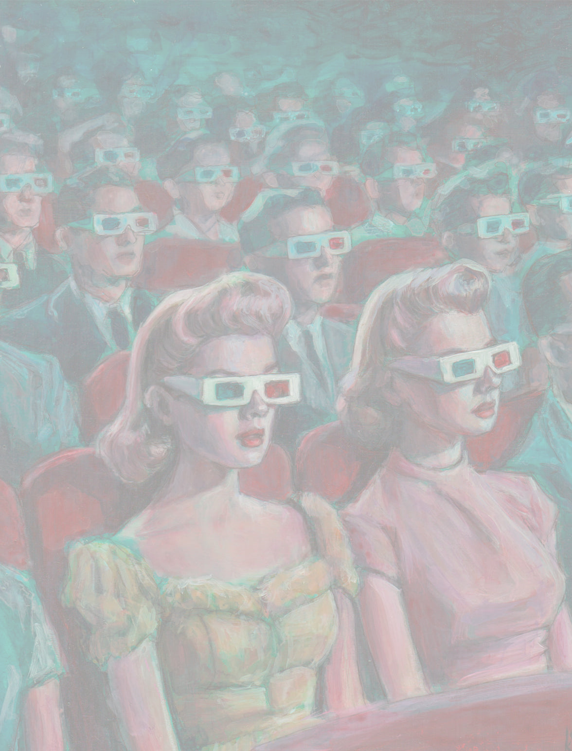 ACQUIRED | Kelly Grace, Study for "Midnight Cinema"