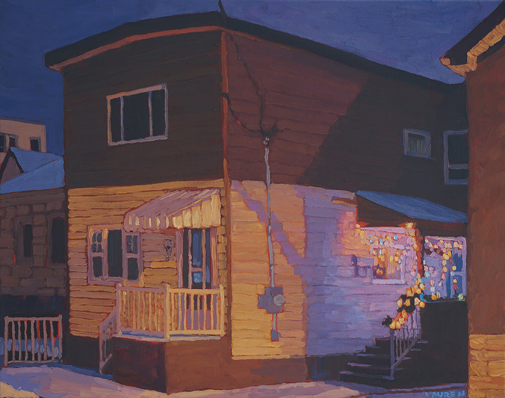 Lauren Mercer-Smail, A Small Town at Night-1