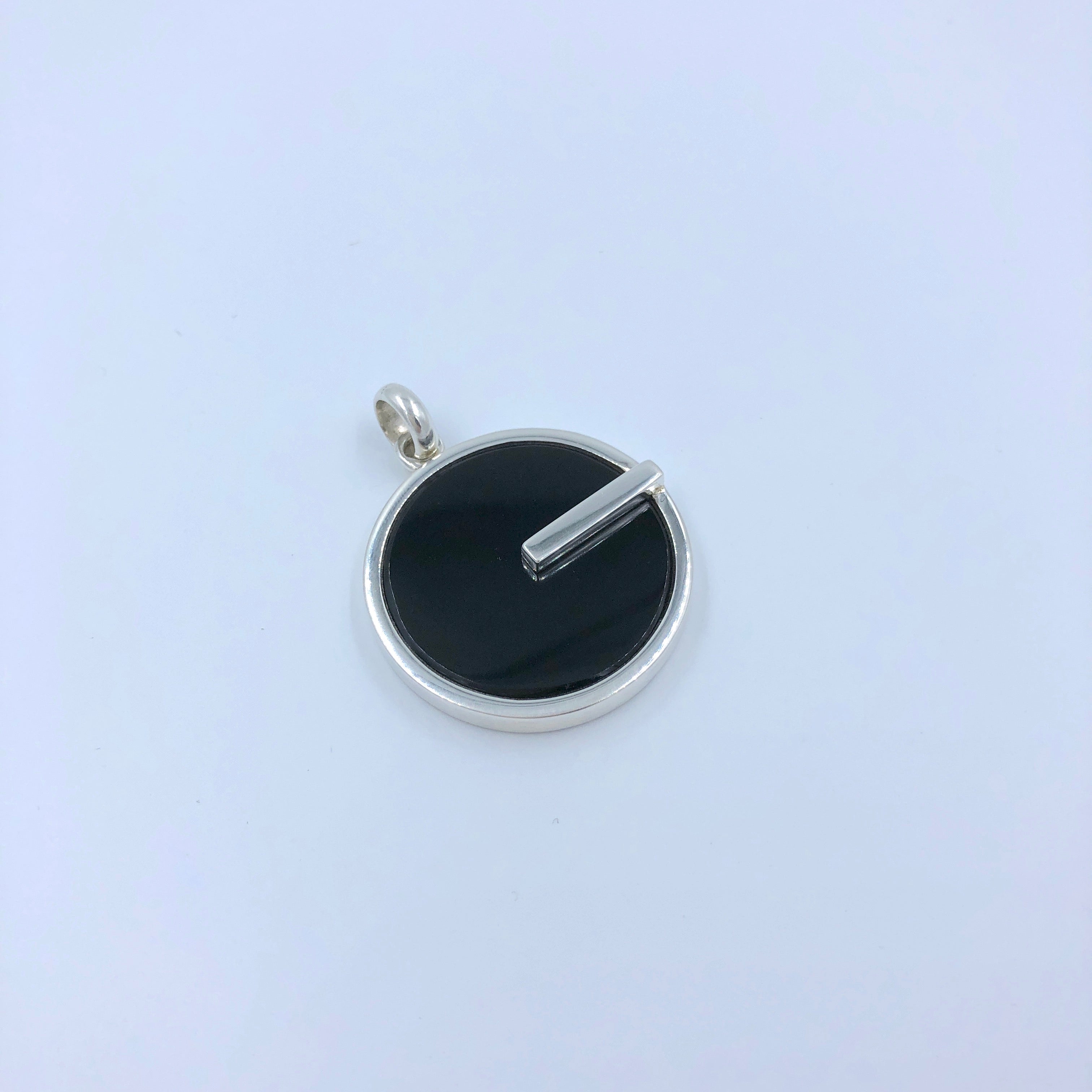 Alexandra Temple, Obsidian Round Pendant