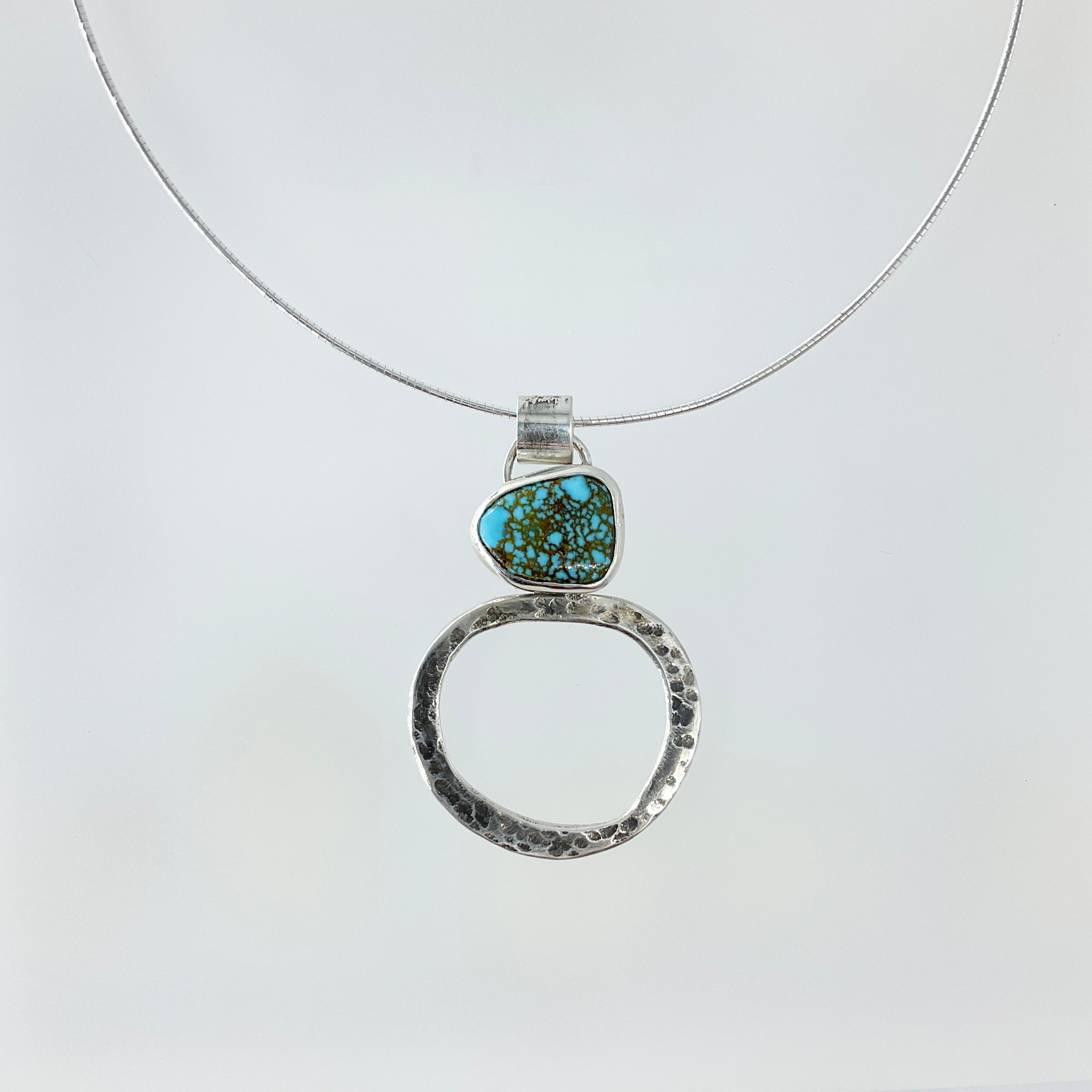Galili Ellis, Spiderweb Turqouise Closed Shapes Necklace