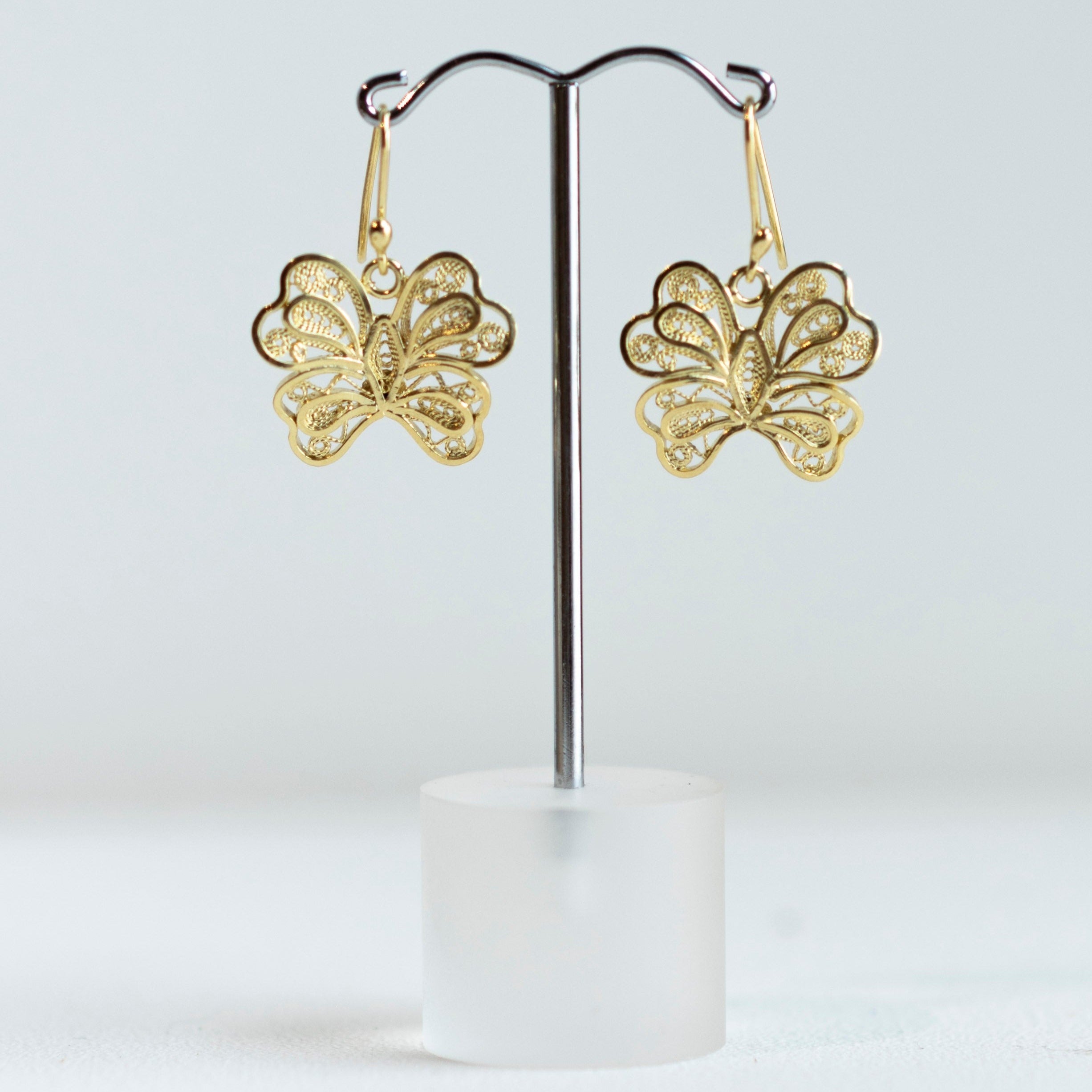 Alexandra Temple, Filigree Butterfly Earrings-3
