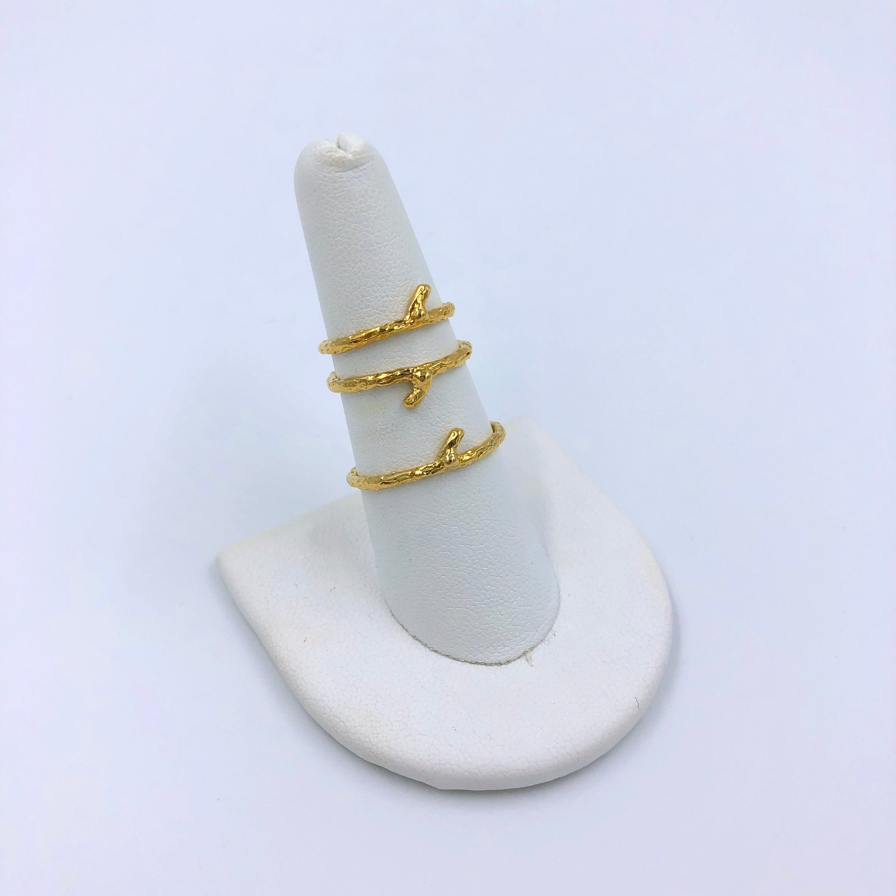 Kathryn Rebecca, Gold Stacking Branch Rings