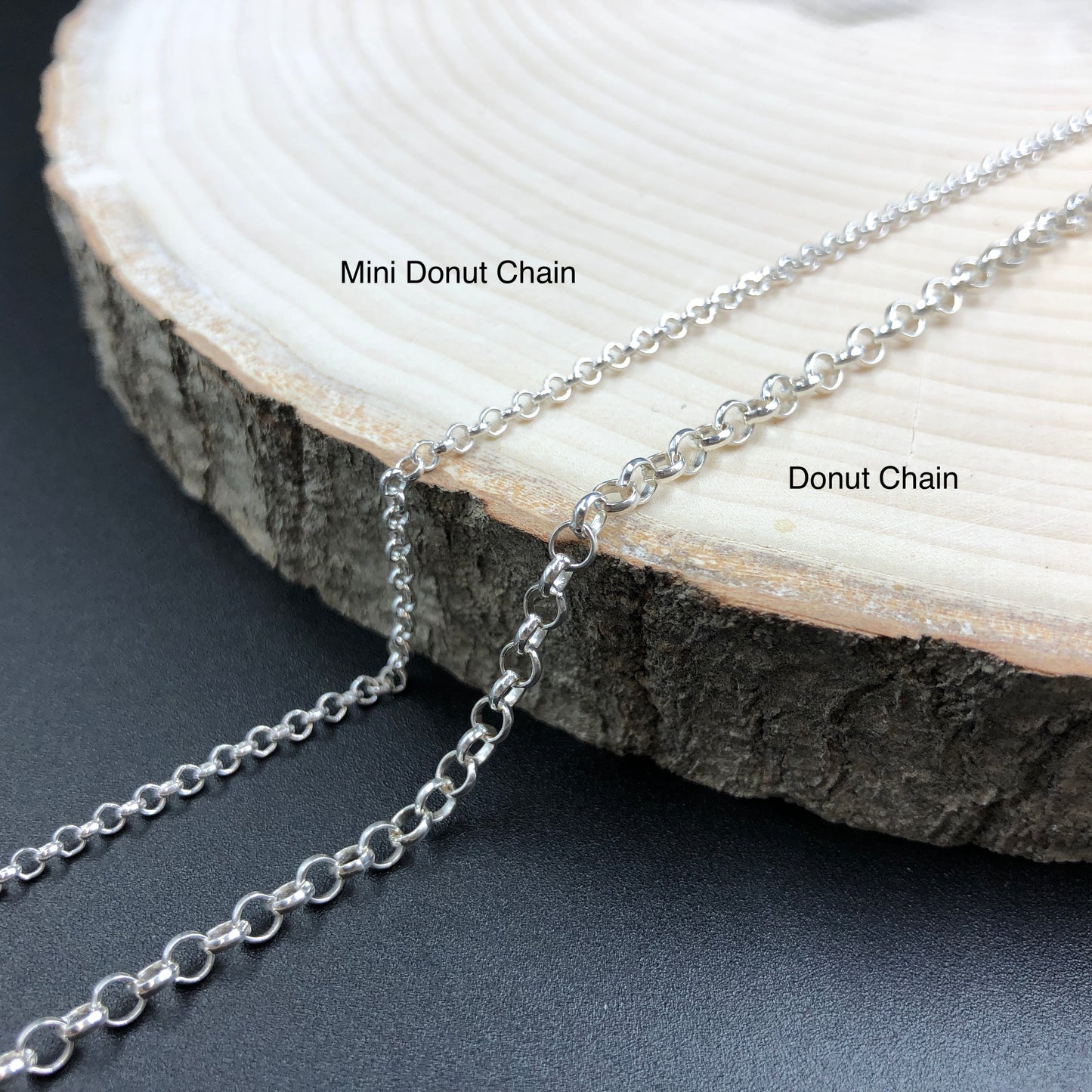 Alexandra Temple, "Donut" Silver Chain