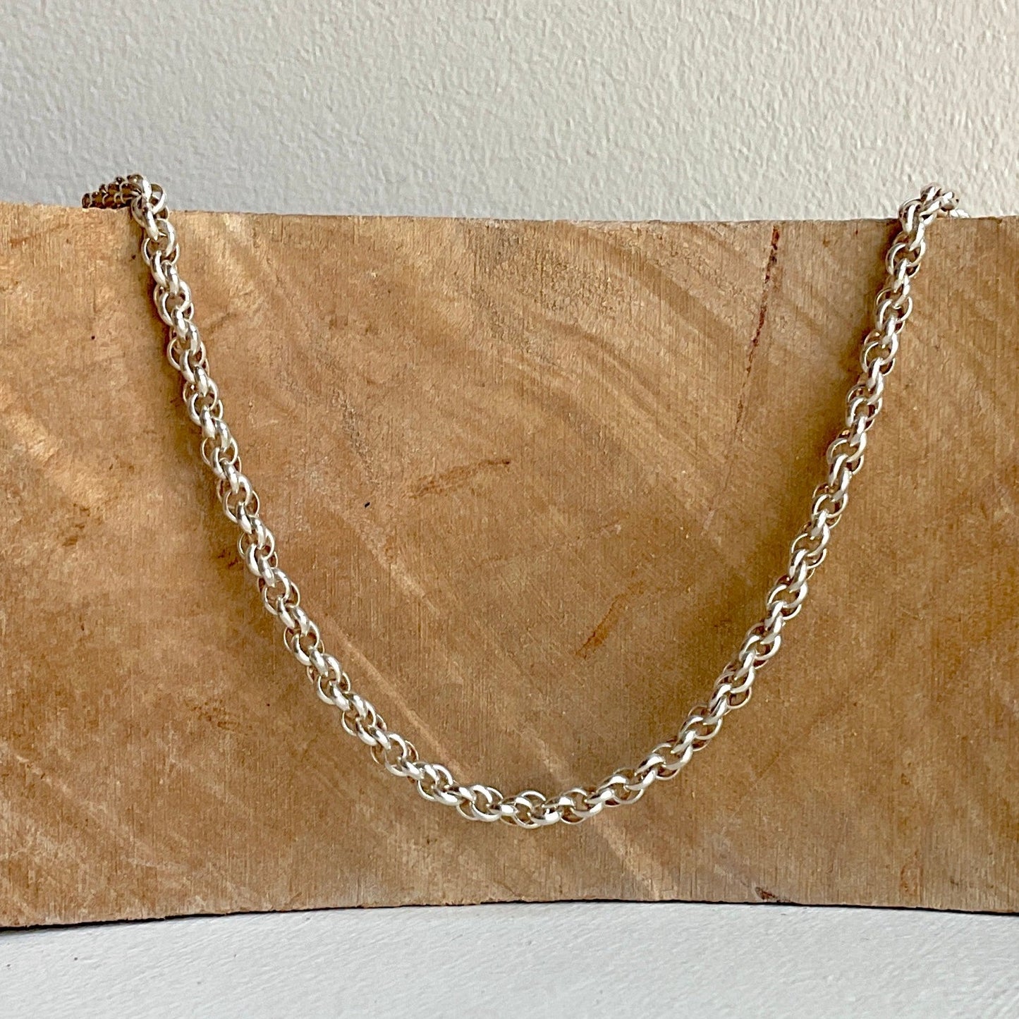 Alexandra Temple, "Woven" Silver Chain