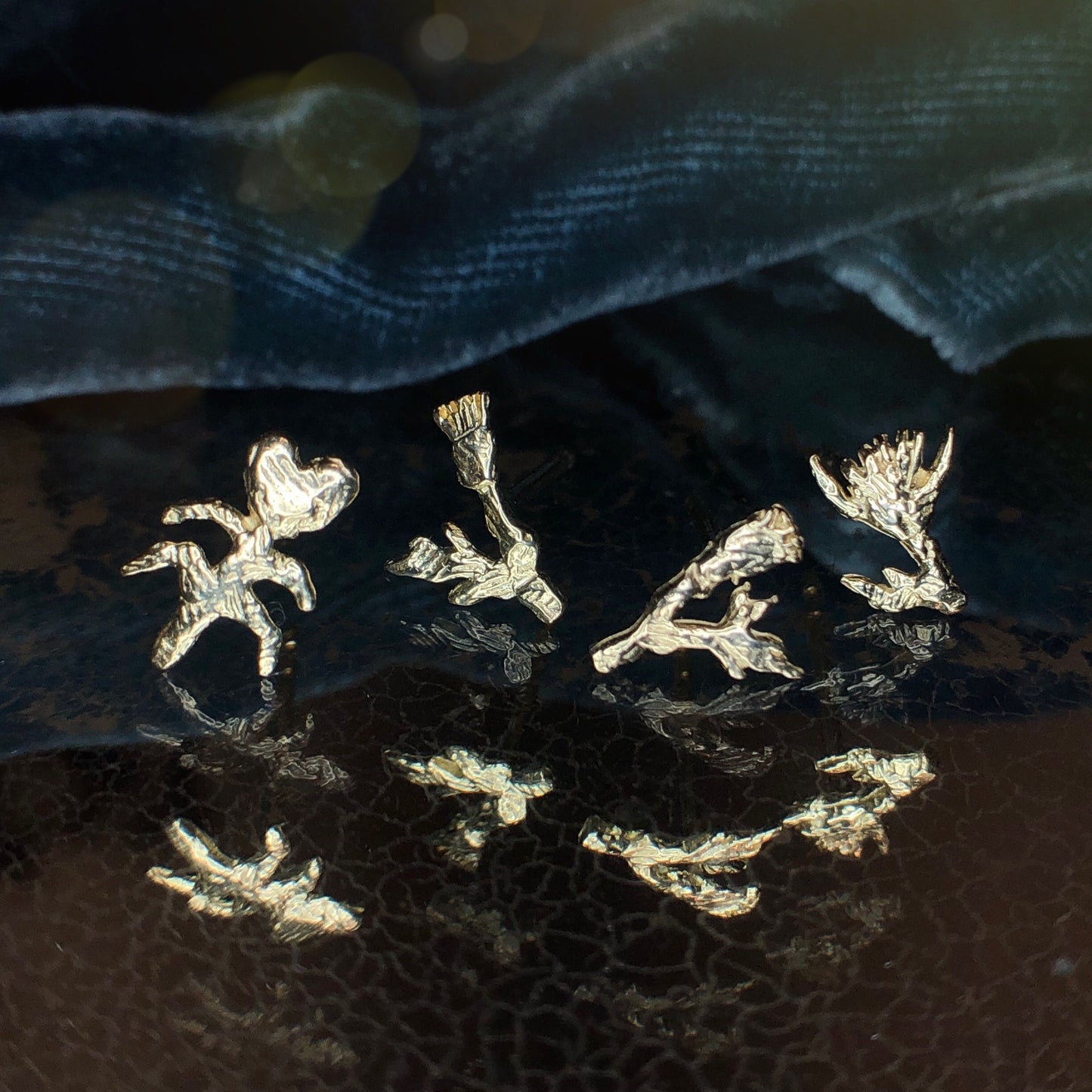 RYHN, Dark Garden Gold Studs