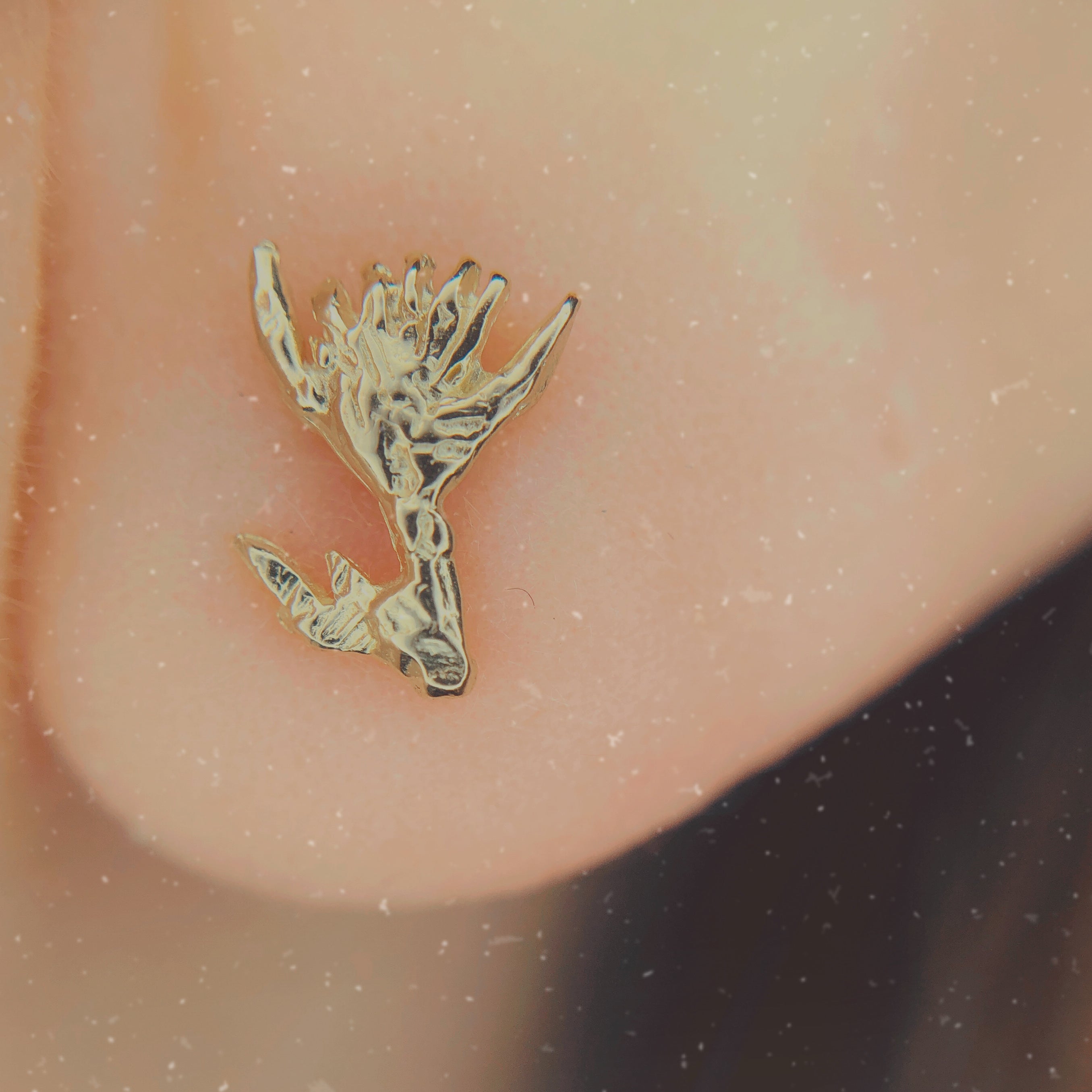 RYHN, Dark Garden Gold Studs-4